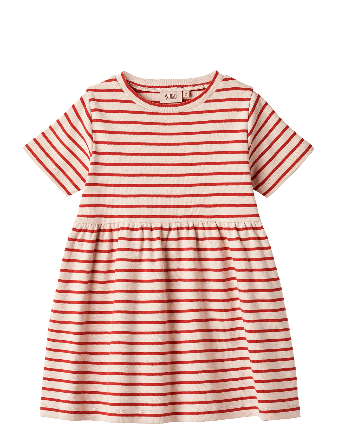 Jersey Dress S/S Anna - RED STRIPE