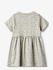 Wheat - Jersey Dress S/S Anna - short-sleeved casual dresses - sandshell mini flowers - 2