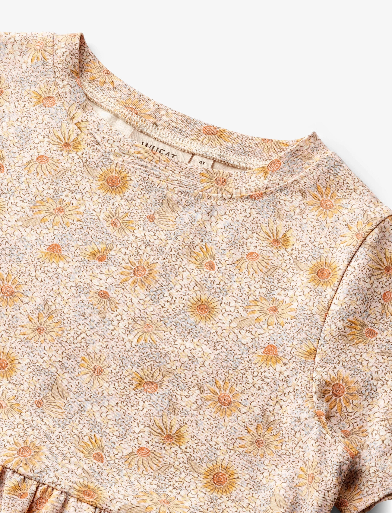 Wheat - Jersey Dress S/S Anna - coneflowers - 2