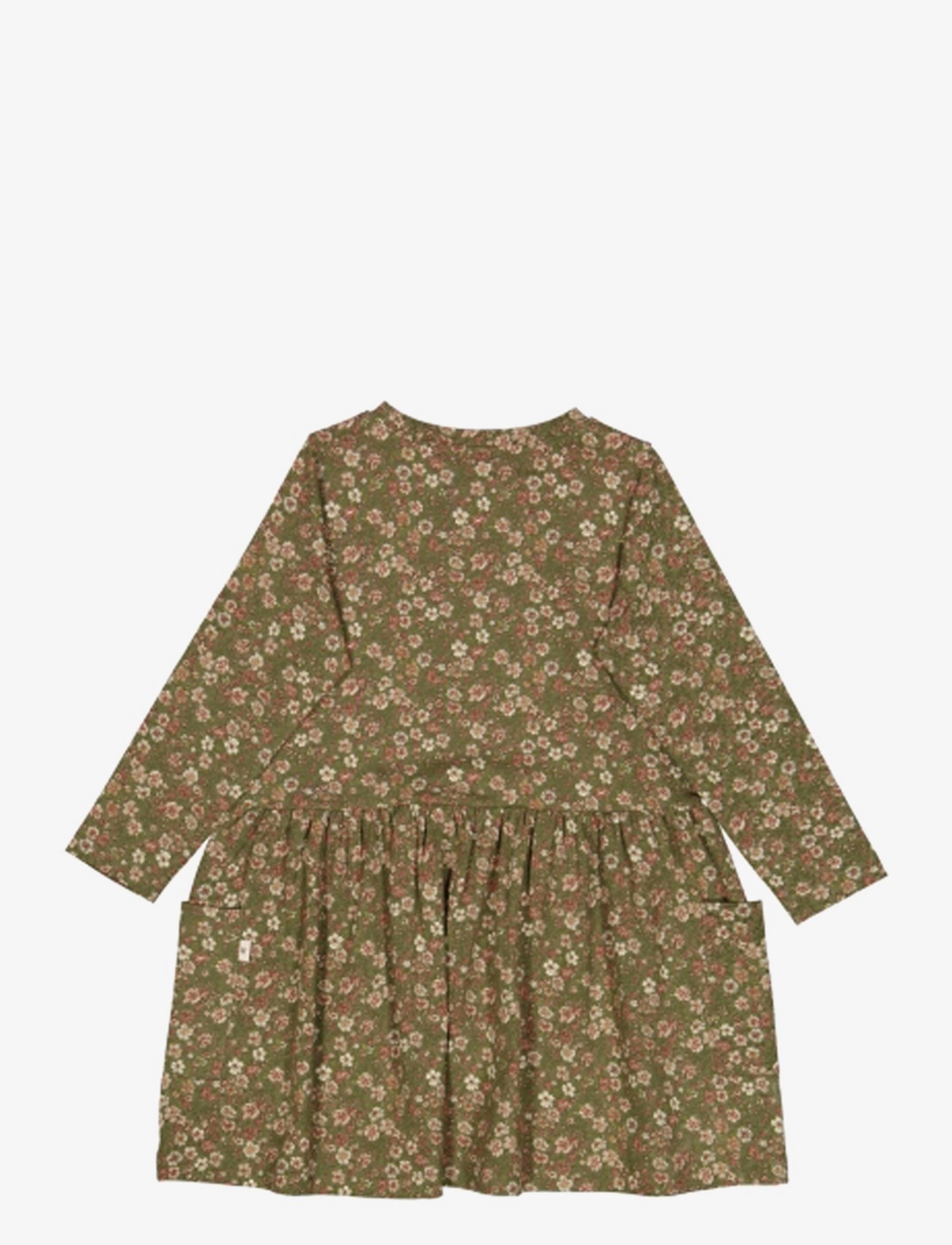 Wheat - Jersey Dress Bessie - dry pine flowers - 1
