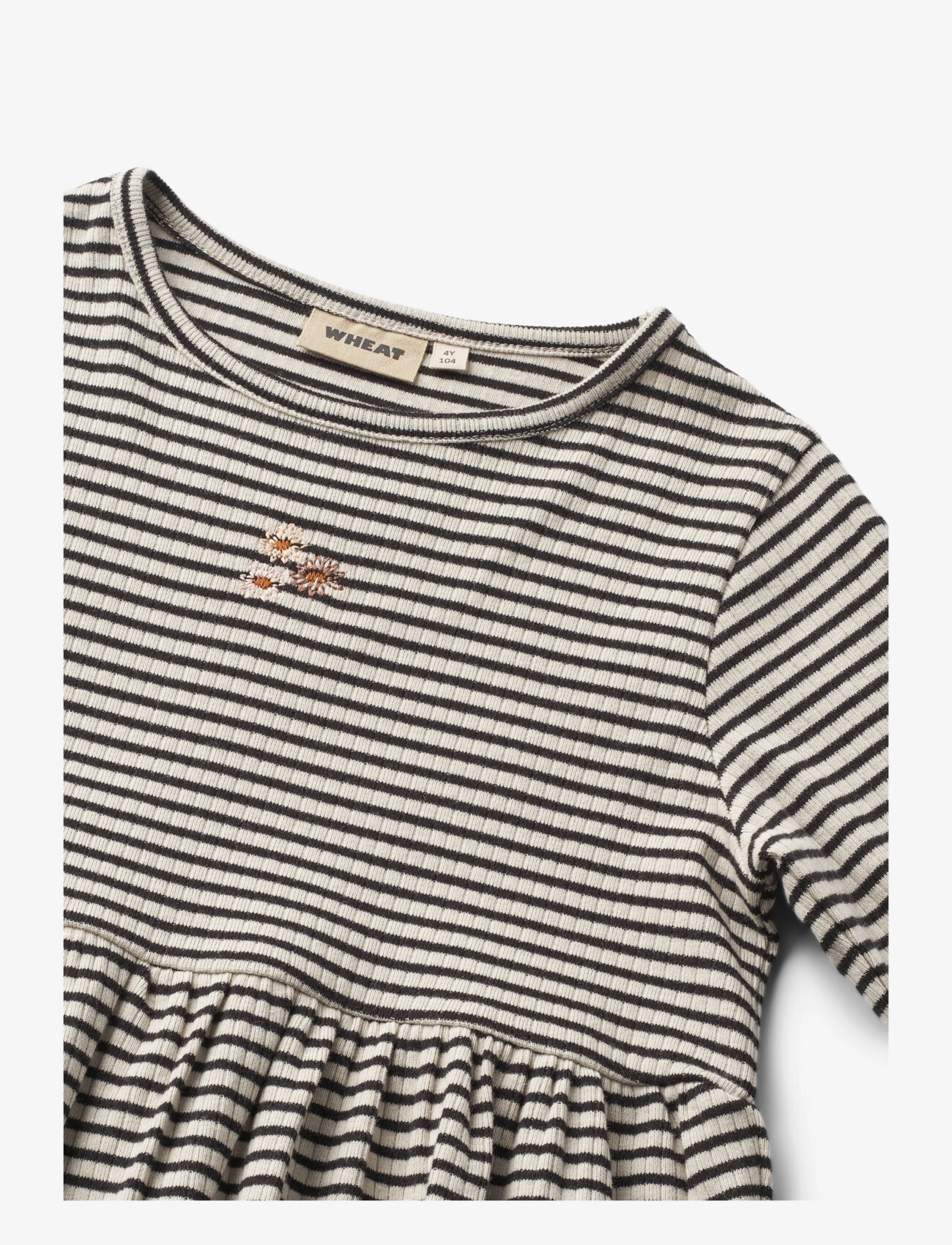 Wheat - Jersey Dress L/S Sessa - black stripe - 2