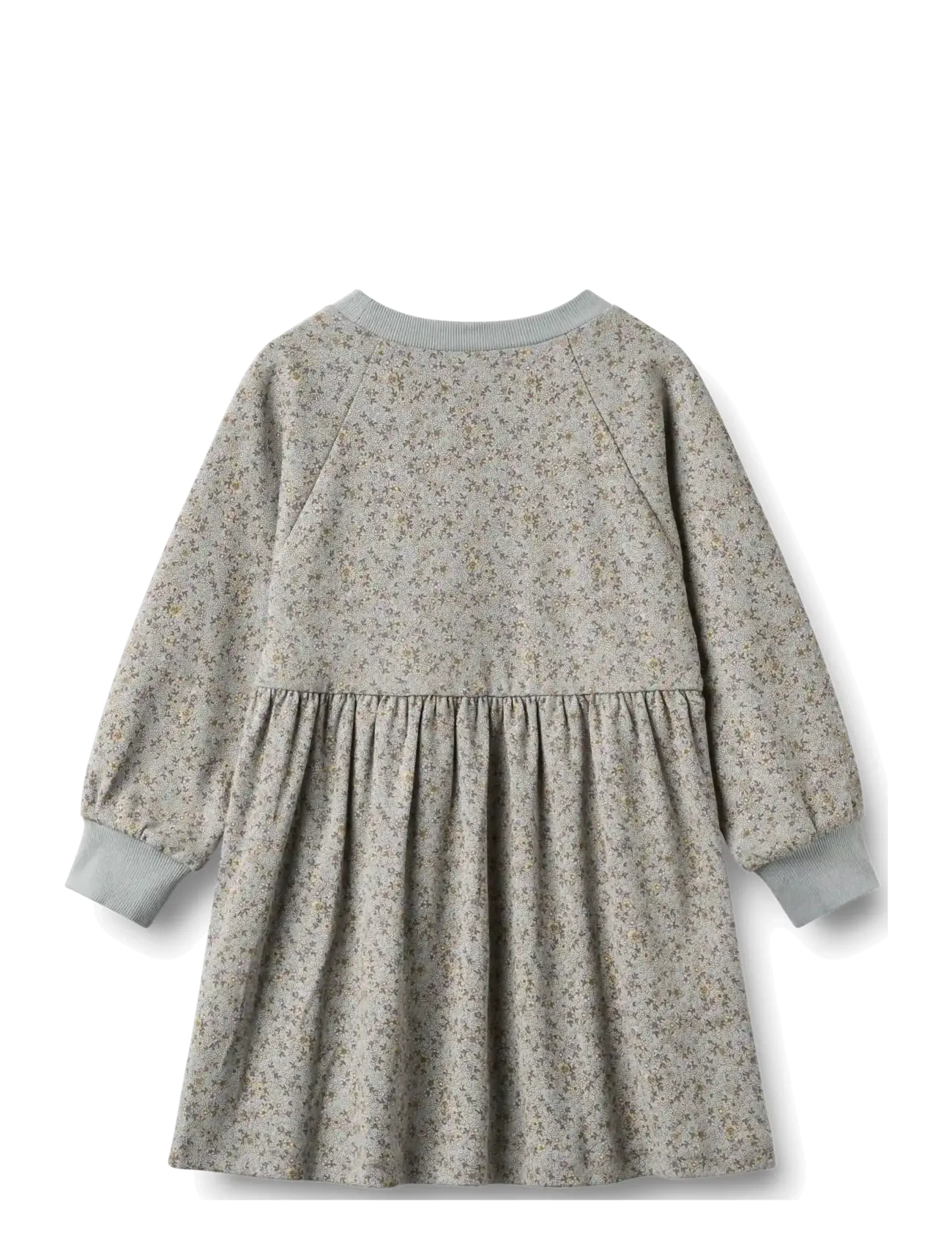 Wheat - Jersey dress L/S Dorthea - langærmede hverdagskjoler - slightly blue flowers - 1