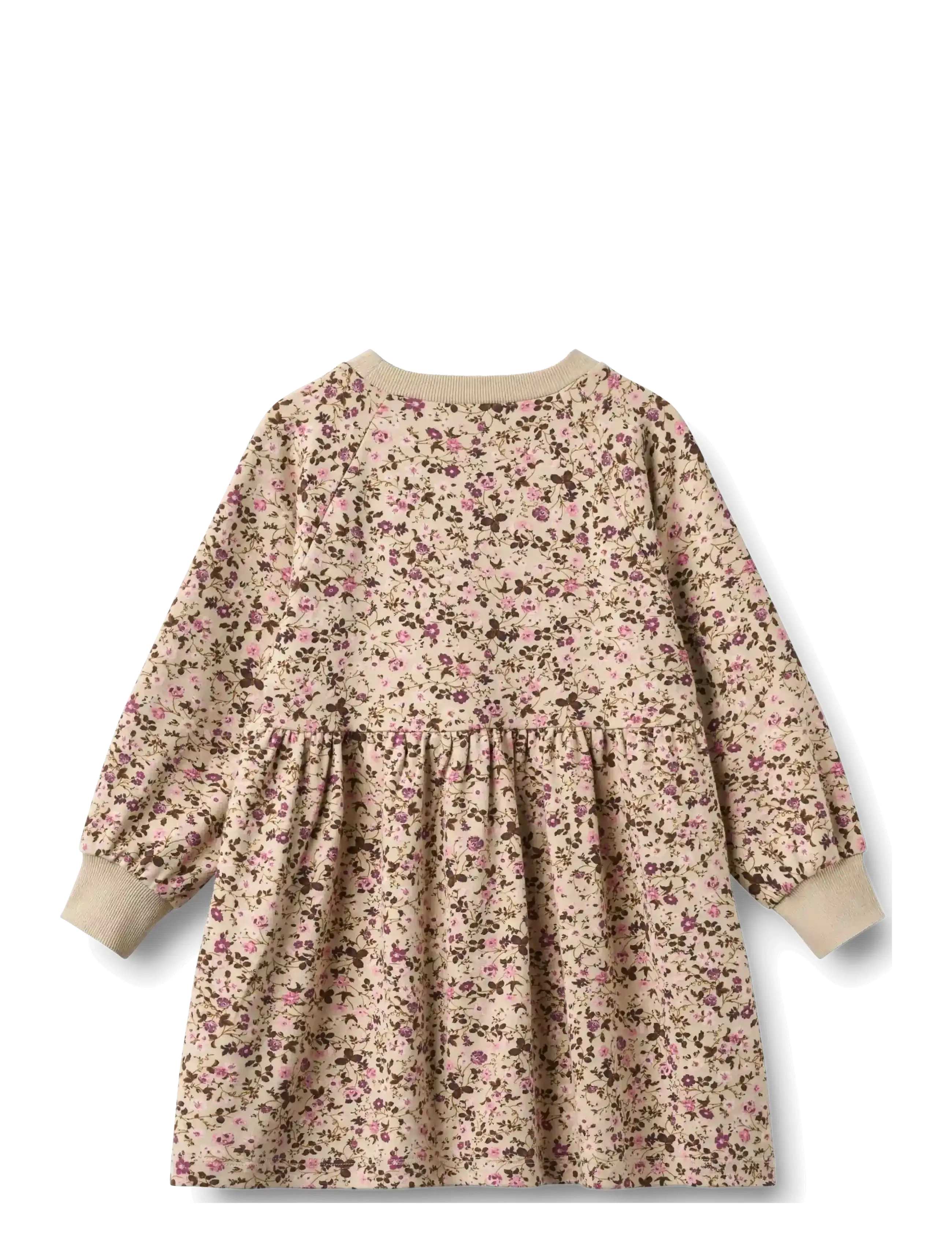 Wheat - Jersey Dress L/S Dorthea - soft sand flower wine - 2
