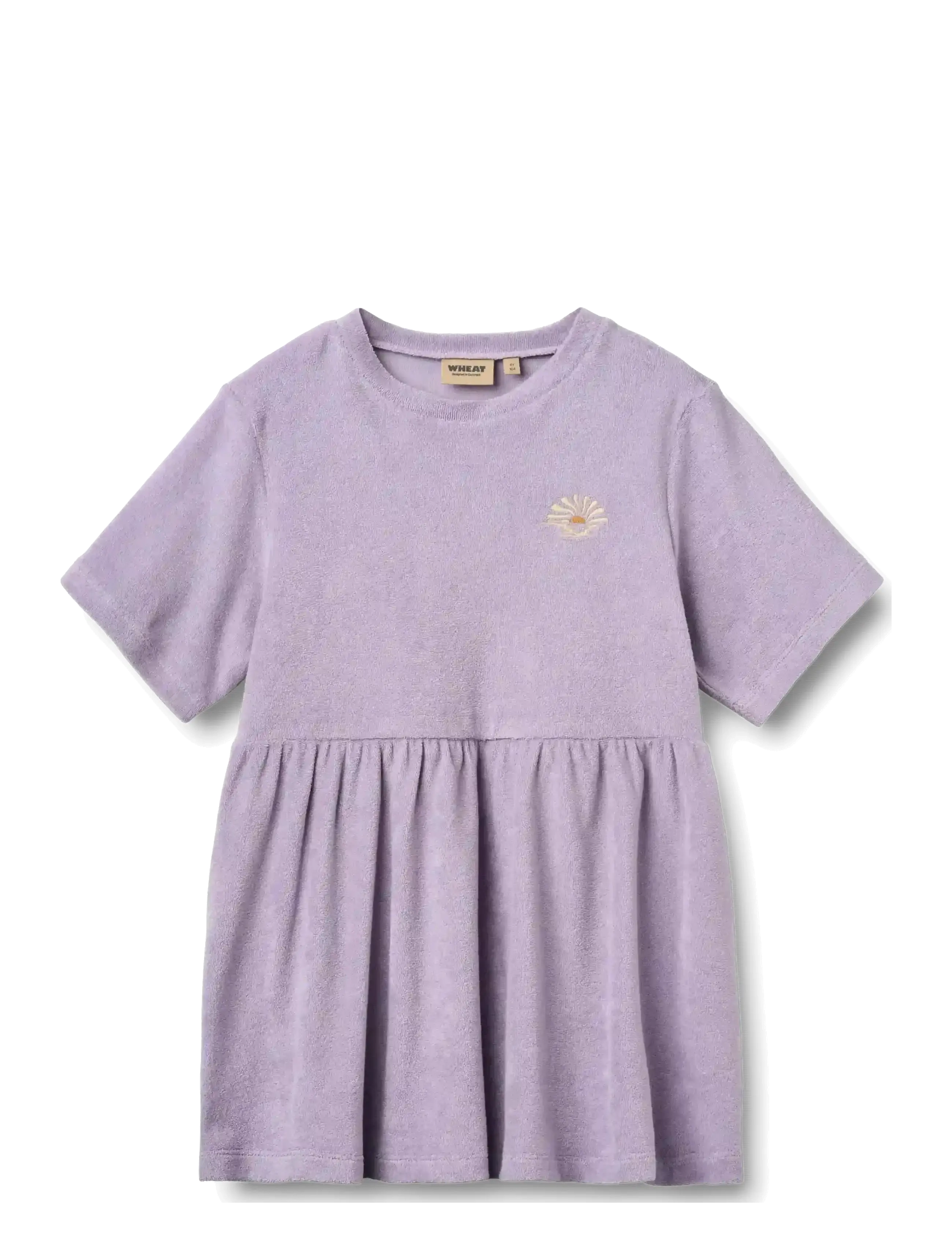Wheat Dress S/S Astrid - Tøj - WARM COSMIC LILAC / purple