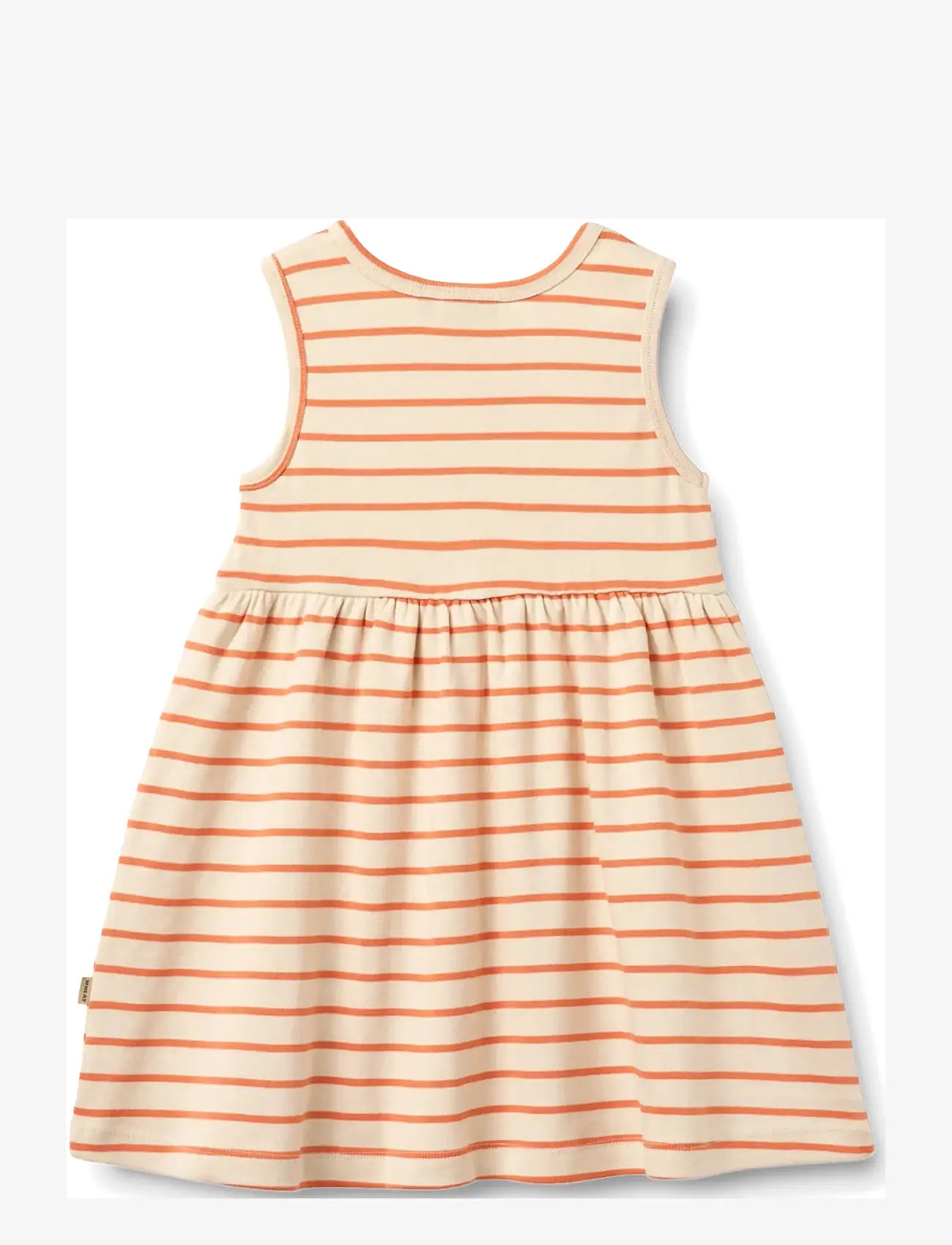 Wheat - Jersey Dress Martha - Ärmellose freizeitkleider - orange stripe - 1
