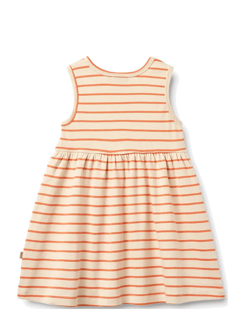 Wheat - Jersey Dress Martha - Ärmellose freizeitkleider - orange stripe - 1