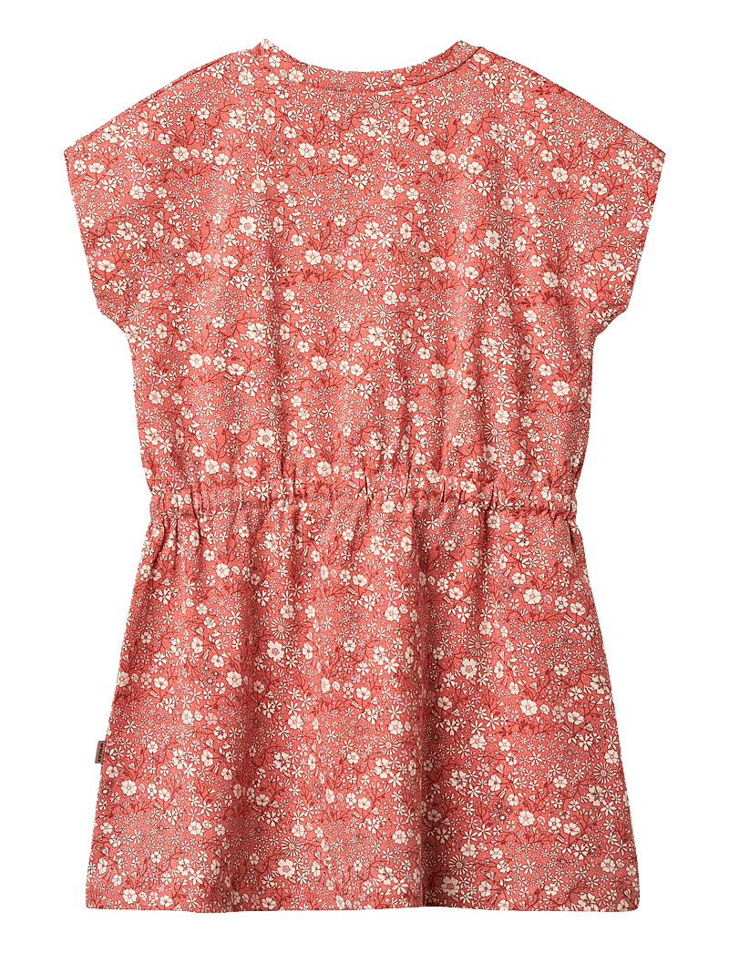 Wheat - Jersey Dress Maribel - kurzärmelige freizeitkleider - coral flowers - 1