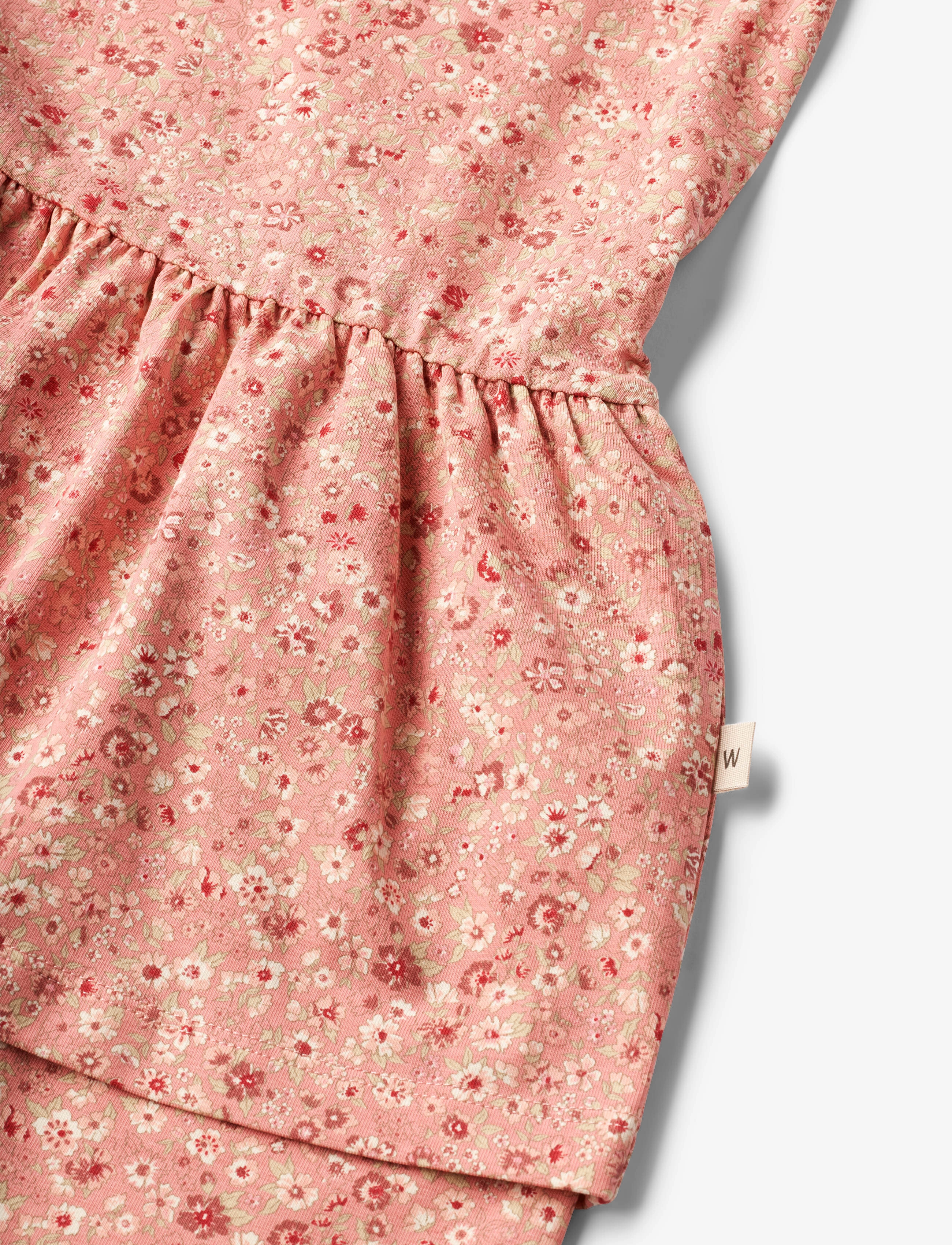 Wheat - Jersey Dress S/S Johanna - rosette flowers - 2