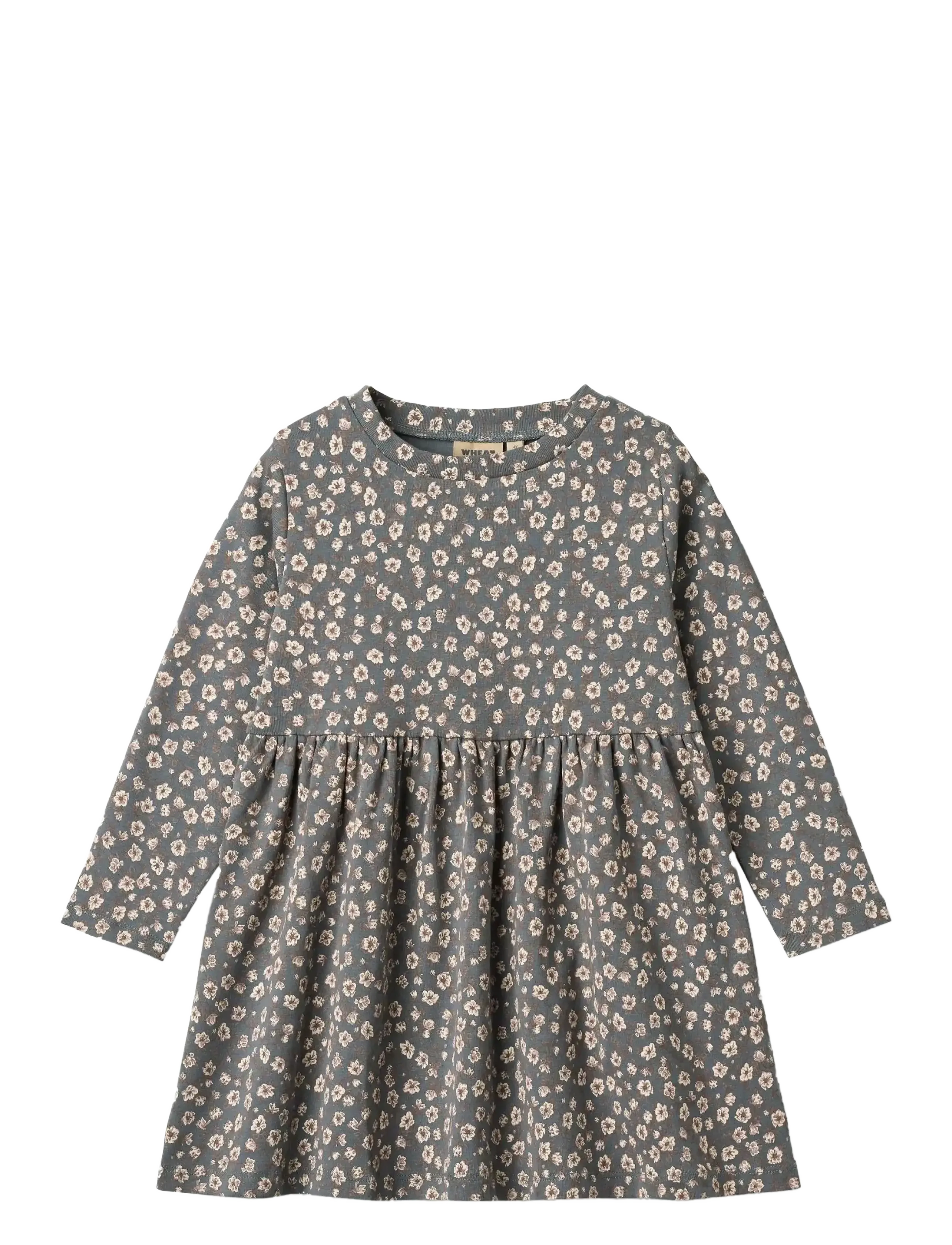 Wheat - Jersey Dress L/S Sessa - langærmede hverdagskjoler - stormy weather magnolia - 0