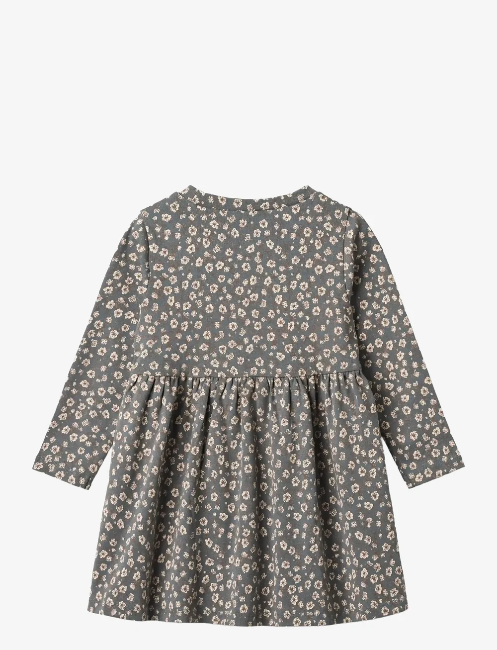 Wheat - Jersey Dress L/S Sessa - långärmade vardagsklänningar - stormy weather magnolia - 1
