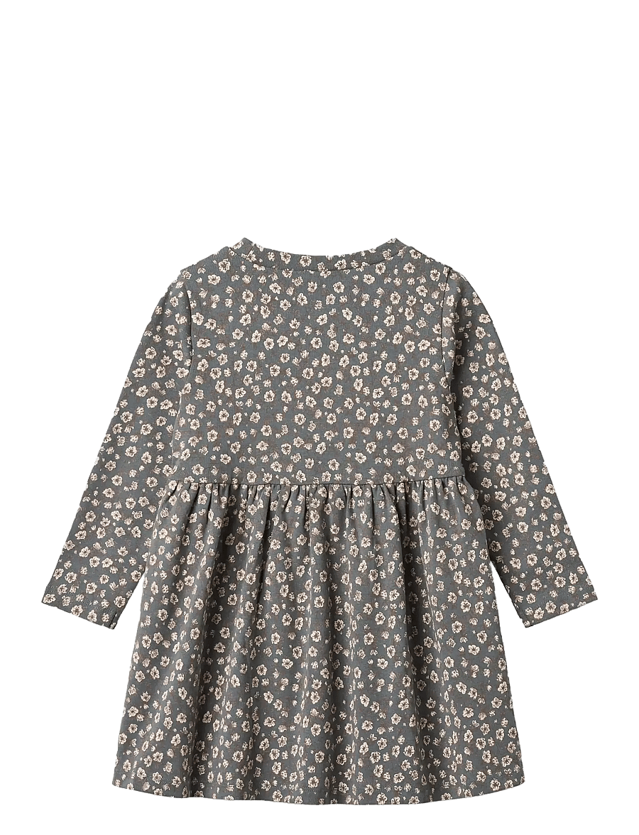 Wheat - Jersey Dress L/S Sessa - langærmede hverdagskjoler - stormy weather magnolia - 1