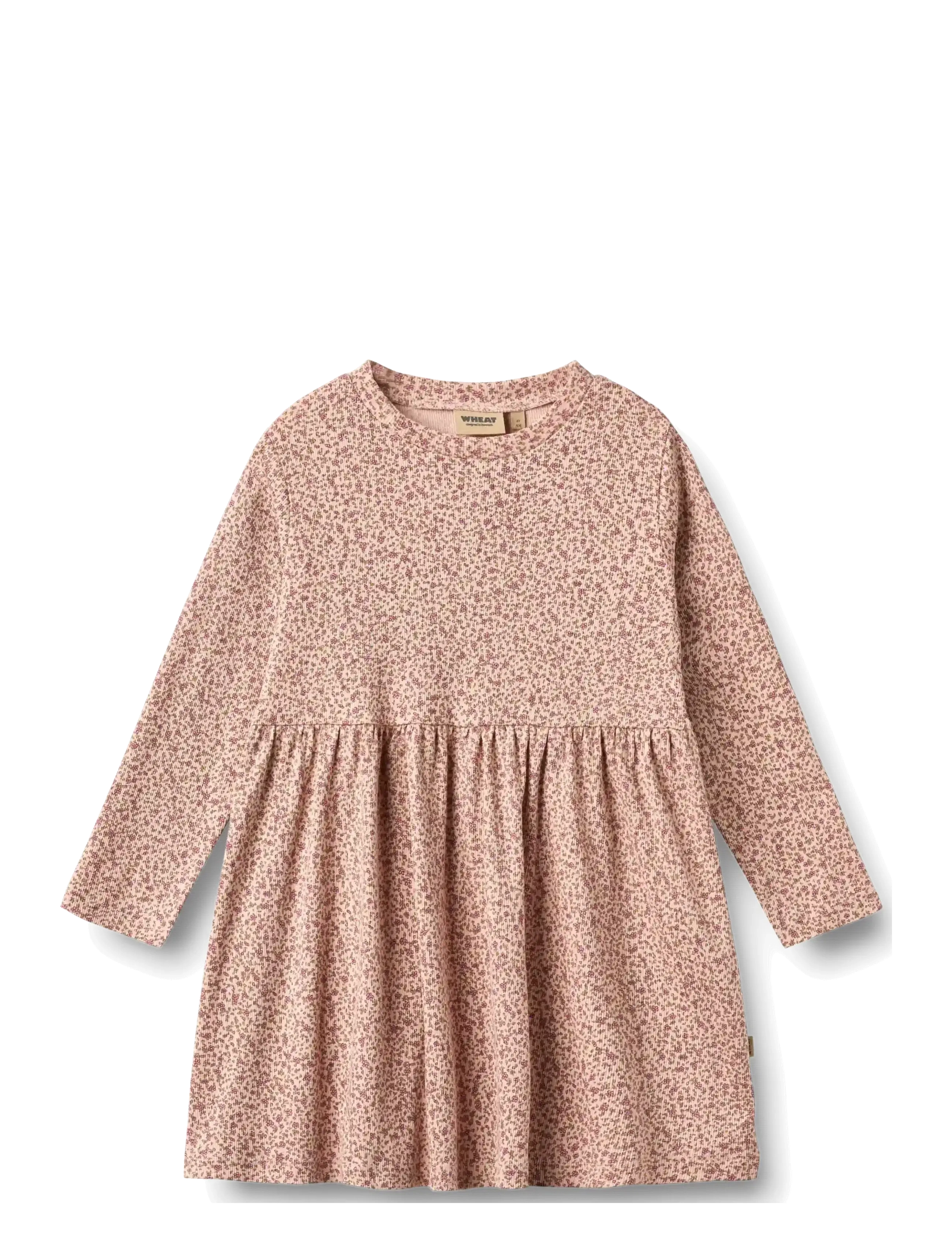 Wheat Jersey dress L/S Sessa - Hverdagskjoler - DIME ROSE SMALL FLOWERS / pink/rose
