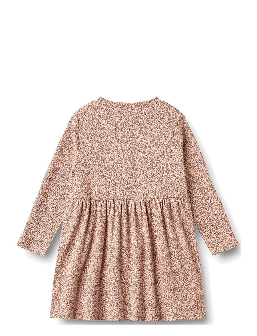Wheat - Jersey dress L/S Sessa - dime rose small flowers - 1