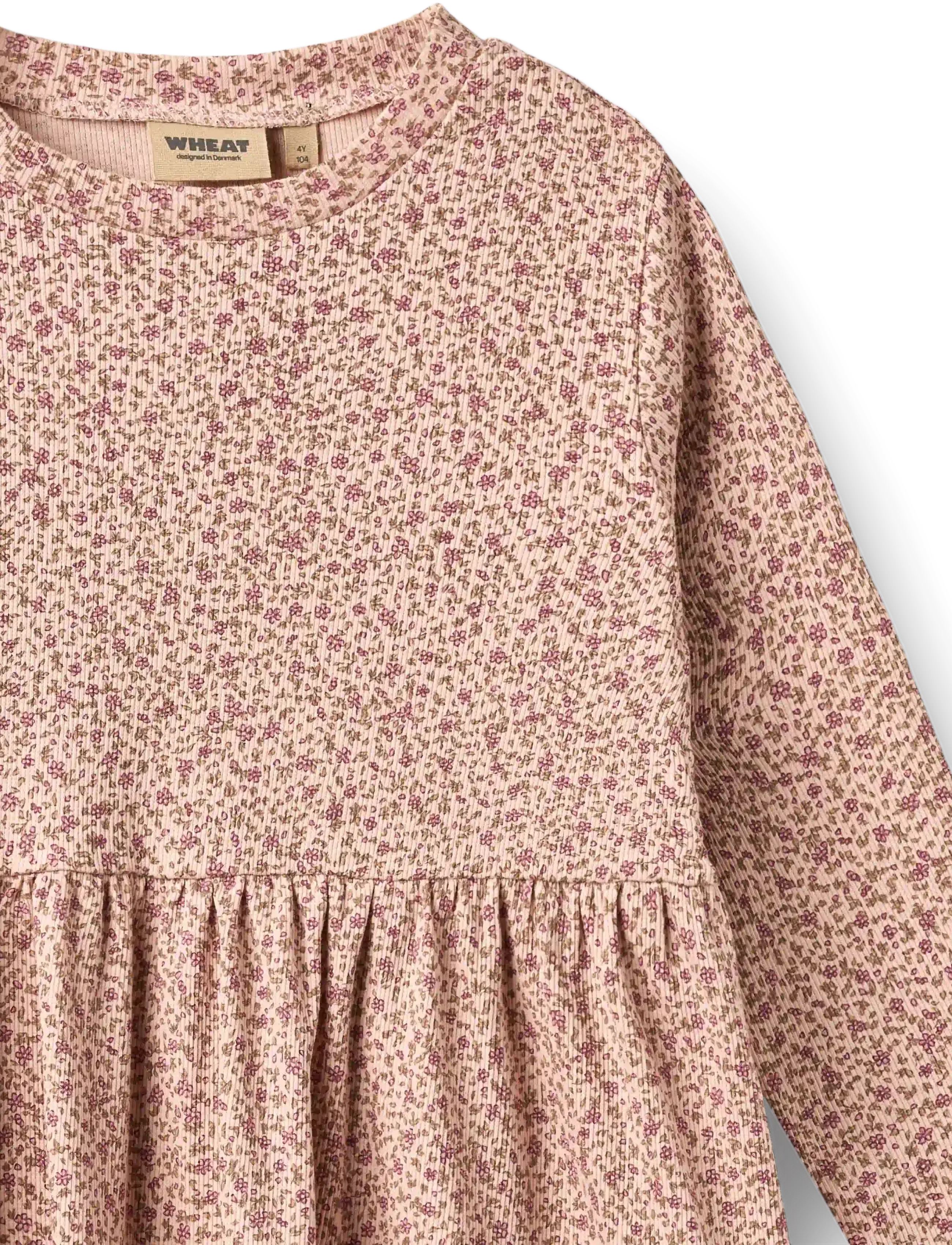 Wheat - Jersey dress L/S Sessa - dime rose small flowers - 2