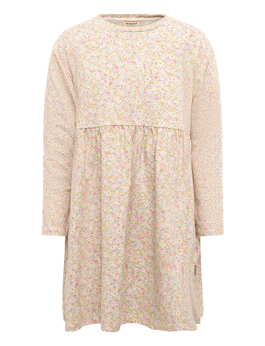 Wheat - Jersey Dress L/S Sessa - langærmede hverdagskjoler - blush flower meadow - 0