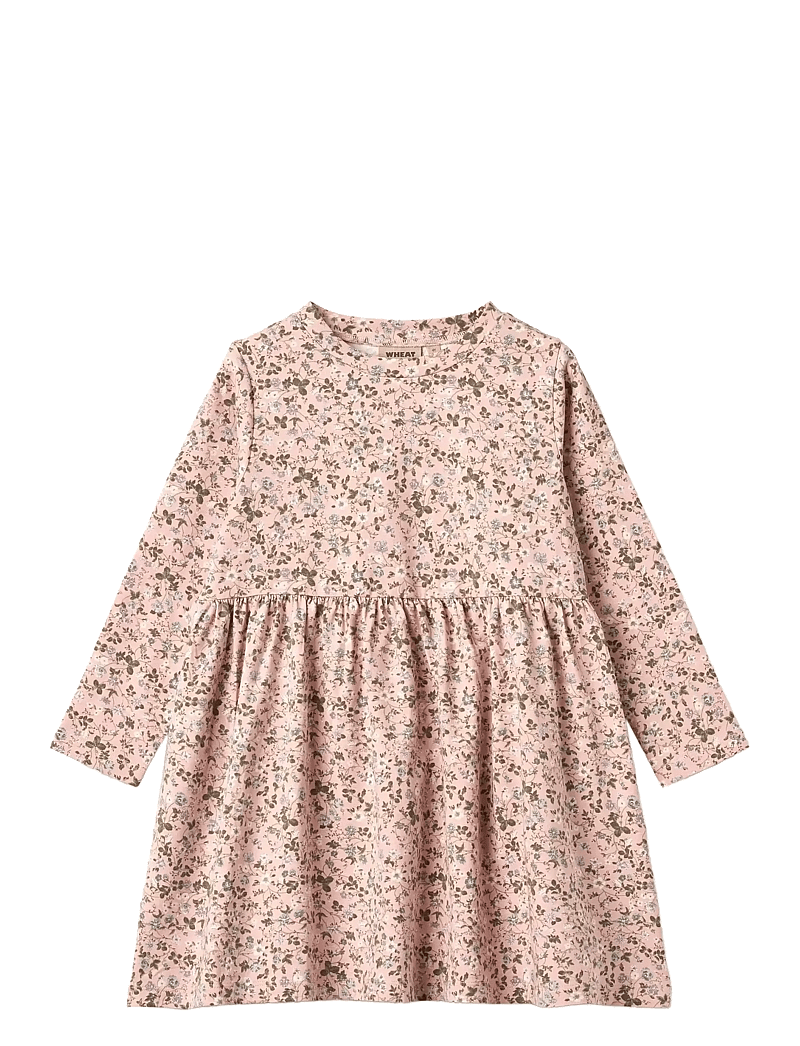 Wheat - Jersey Dress L/S Sessa - rose powder flowers - 0