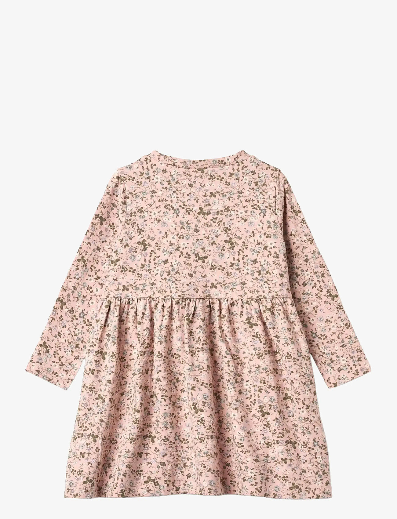 Wheat - Jersey Dress L/S Sessa - rose powder flowers - 1