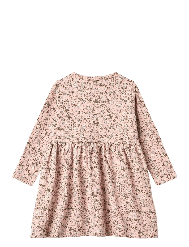 Wheat - Jersey Dress L/S Sessa - rose powder flowers - 1