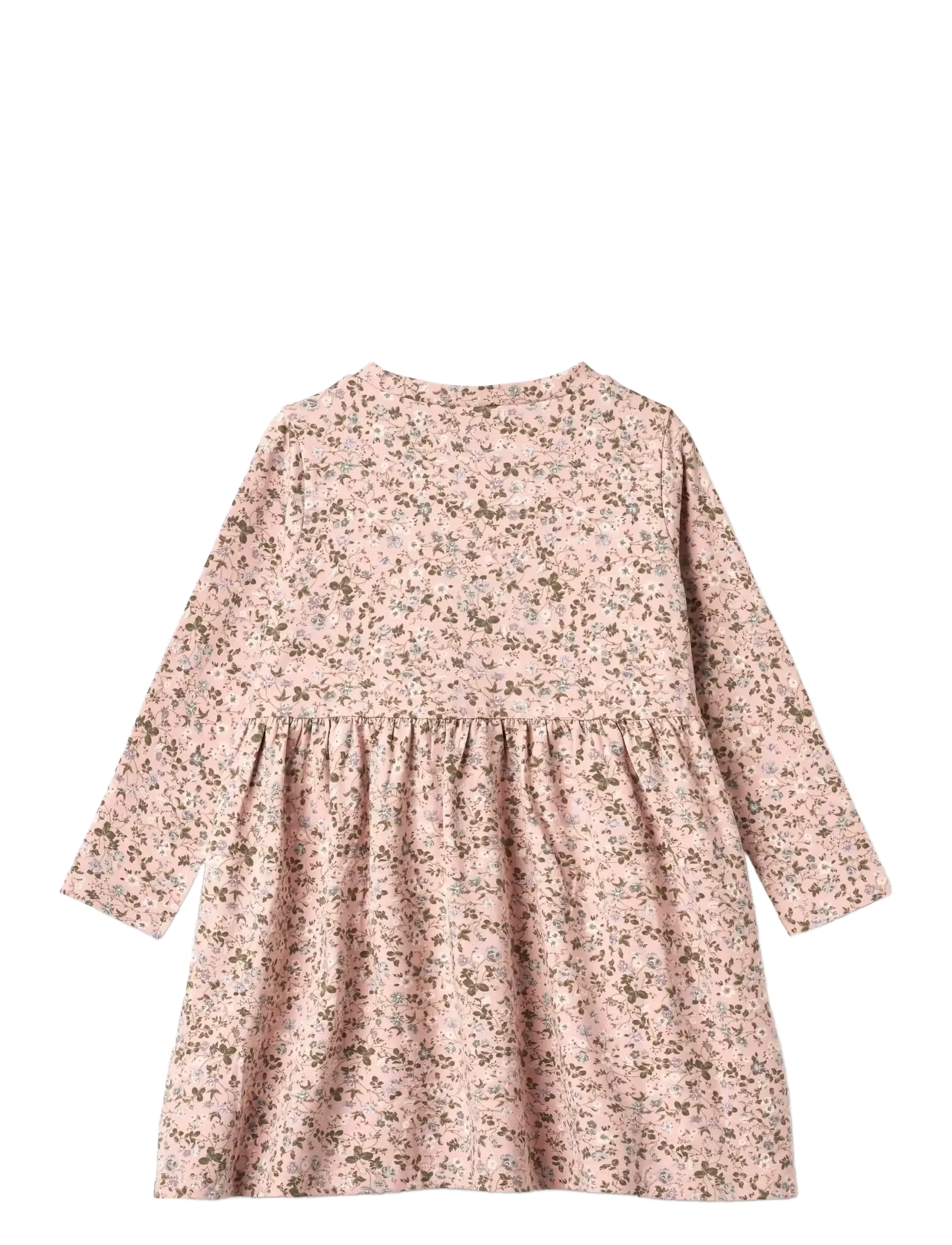 Wheat - Jersey Dress L/S Sessa - rose powder flowers - 1