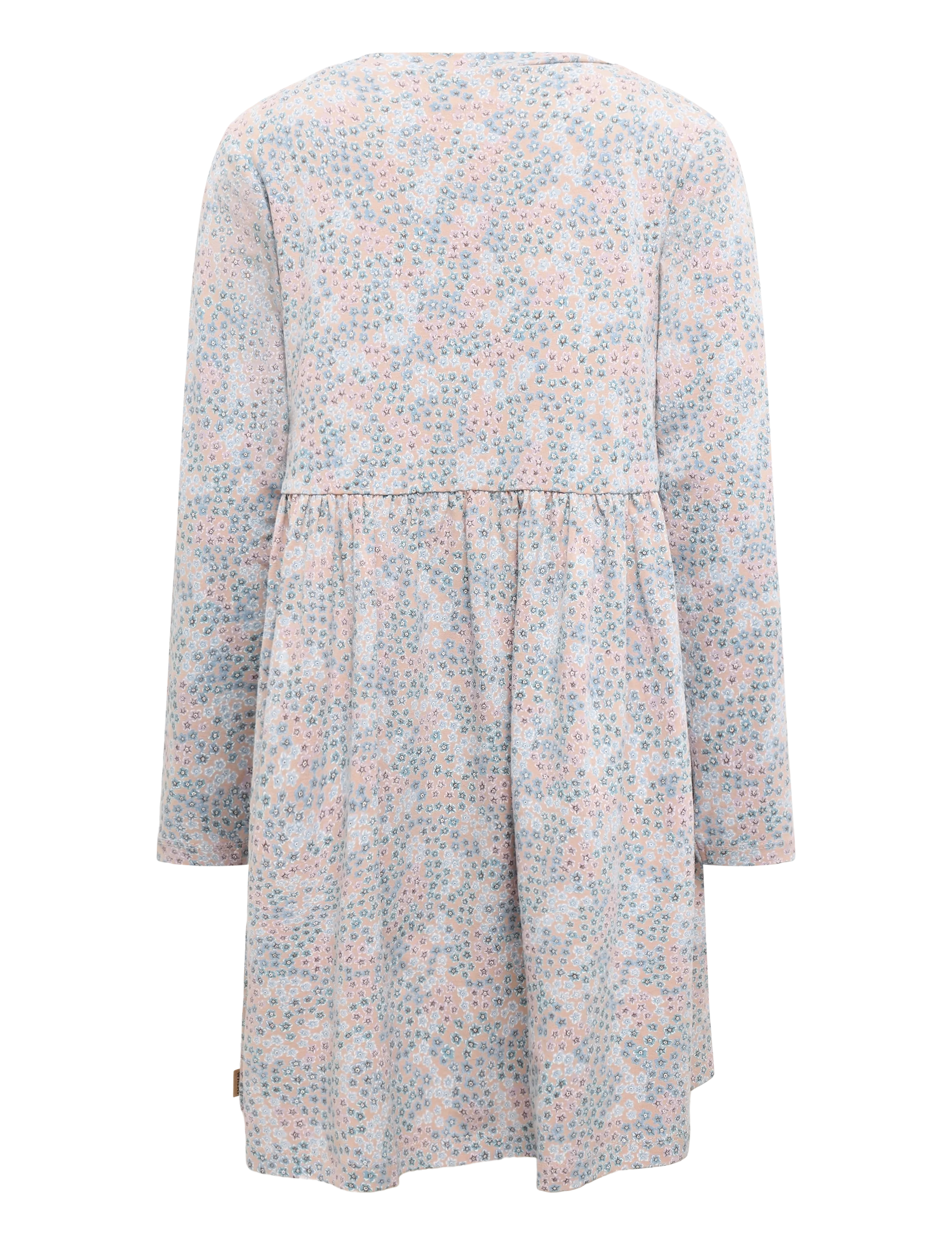 Wheat - Jersey Dress L/S Sessa - pikkade varrukatega vabaaja kleidid - powder blue flowers - 1