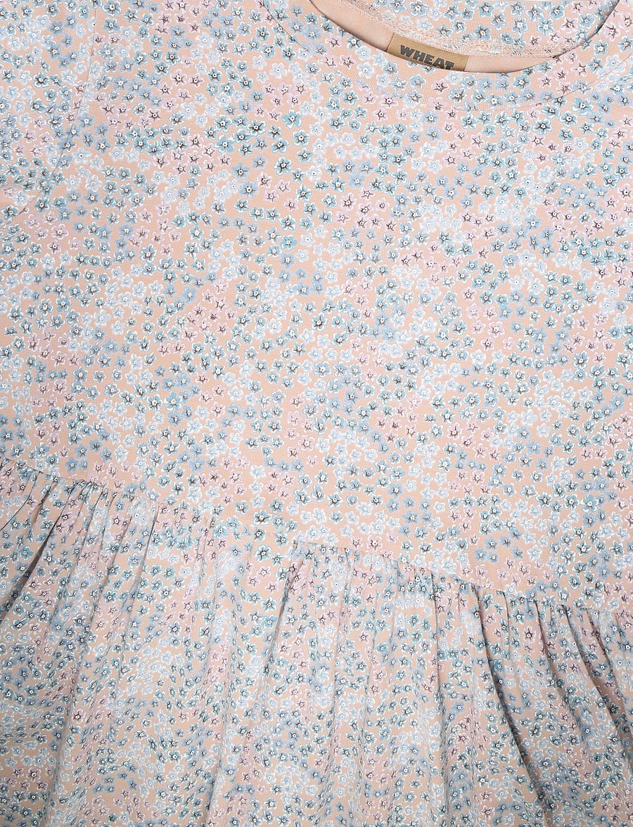 Wheat - Jersey Dress L/S Sessa - langærmede hverdagskjoler - powder blue flowers - 2