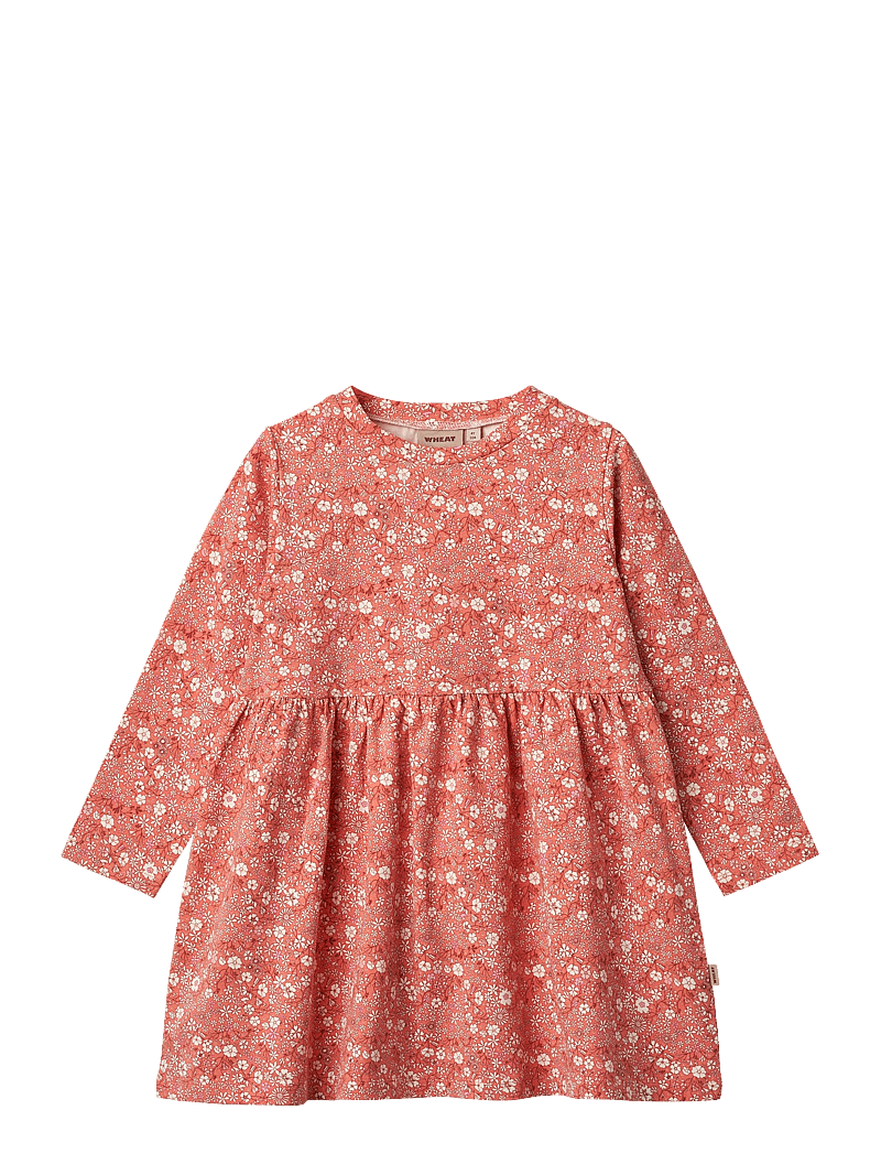 Wheat - Jersey Dress L/S Sessa - robes décontractées à manches longues - coral flowers - 0