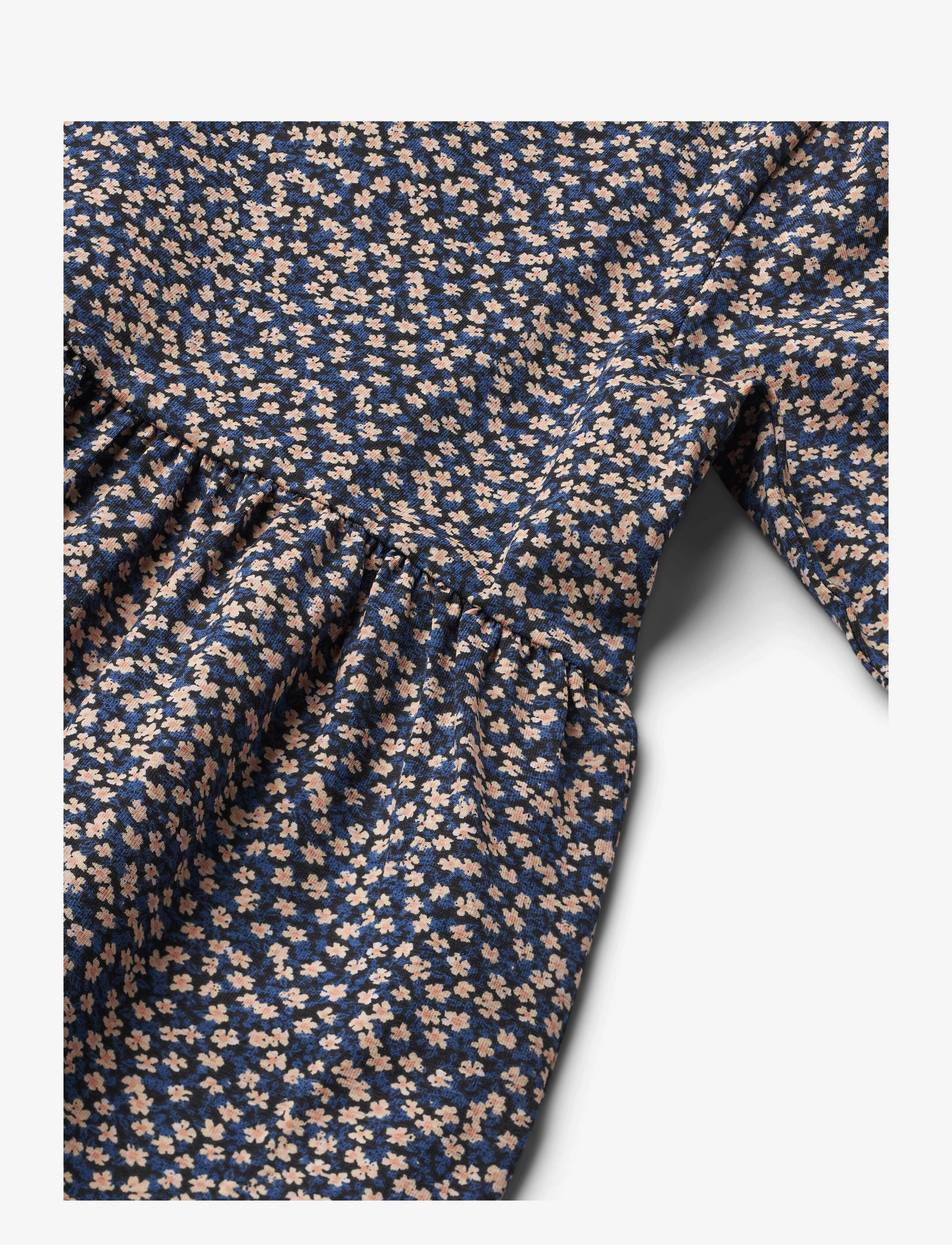 Wheat - Jersey Dress L/S Sessa - blue flowers - 2