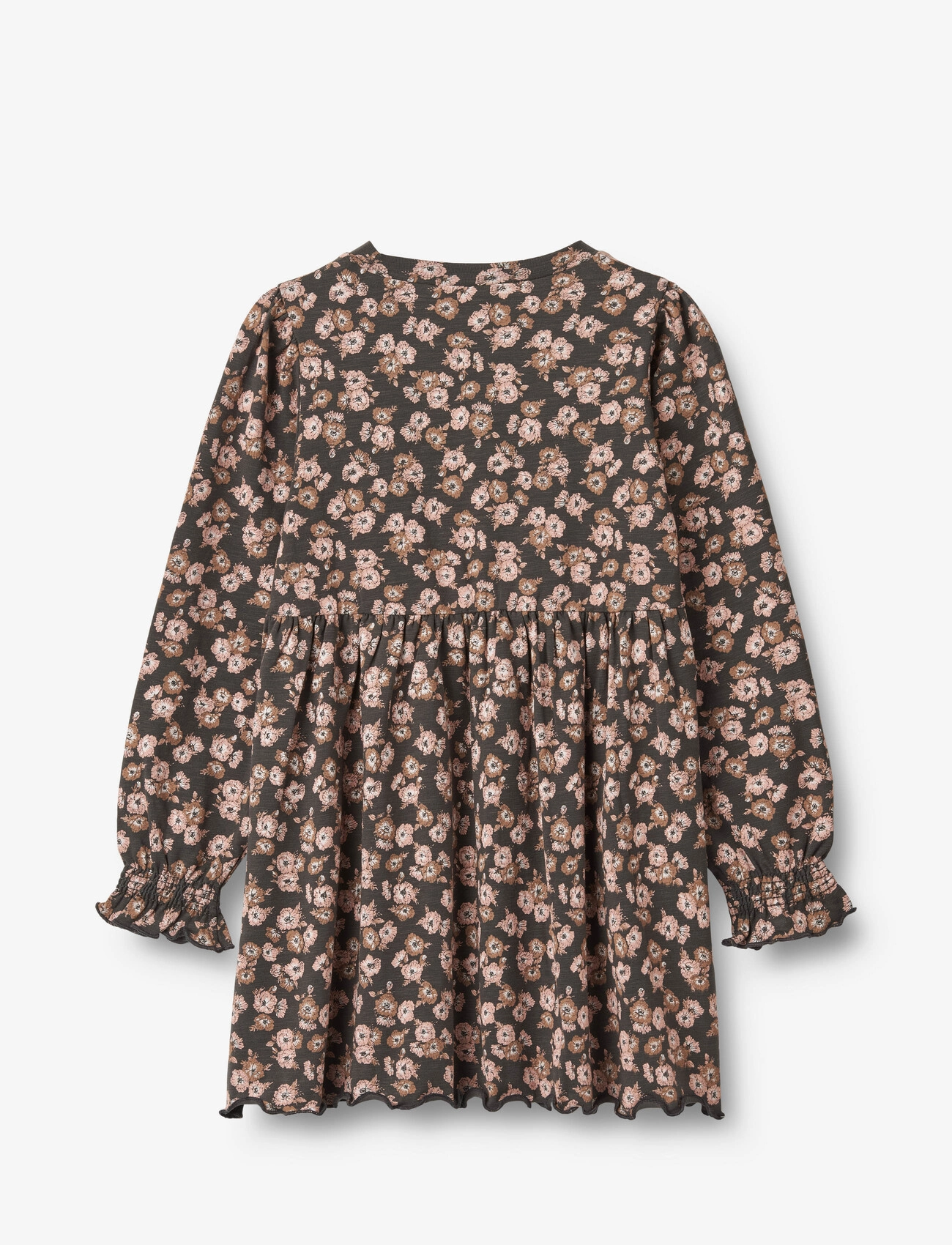 Wheat - Jersey Dress L/S Eliane - raven anemones - 1