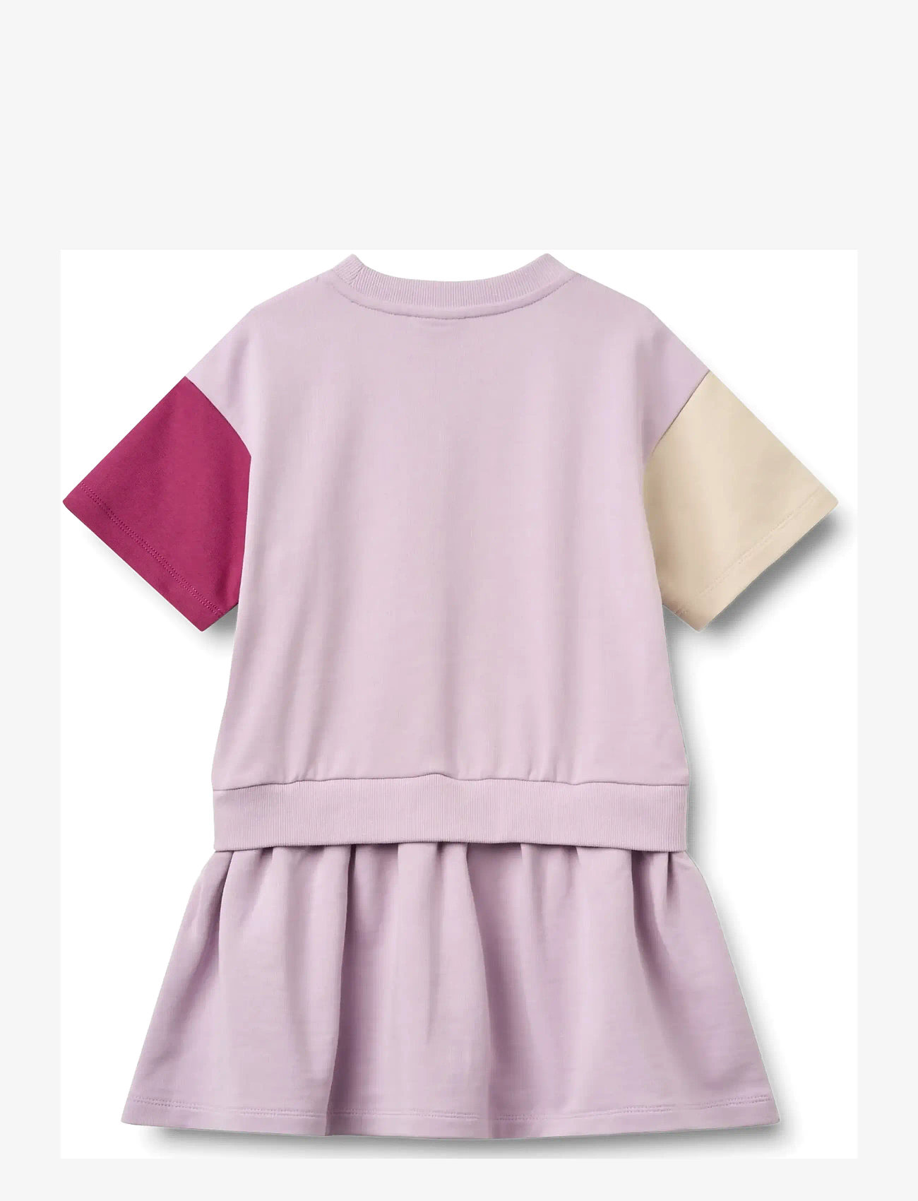 Wheat - Sweat Dress S/S Mey - kortærmede hverdagskjoler - lavender glow - 1