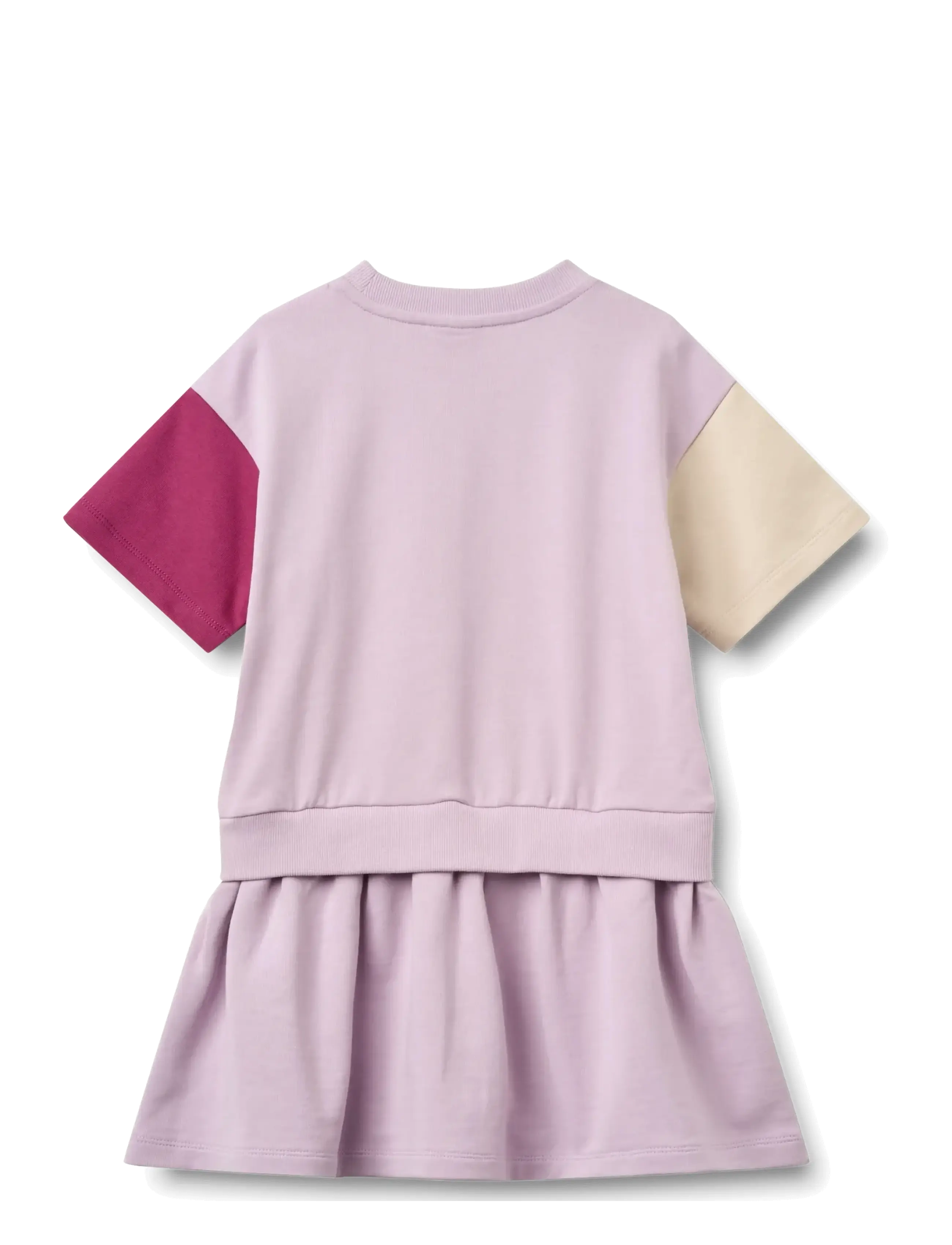 Wheat - Sweat Dress S/S Mey - lühikeste varrukatega vabaaja kleidid - lavender glow - 1