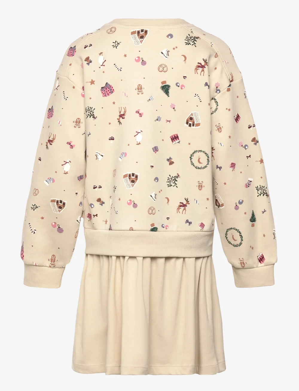 Wheat - Sweat Dress L/S Maggie - langærmede hverdagskjoler - offwhite holiday - 1
