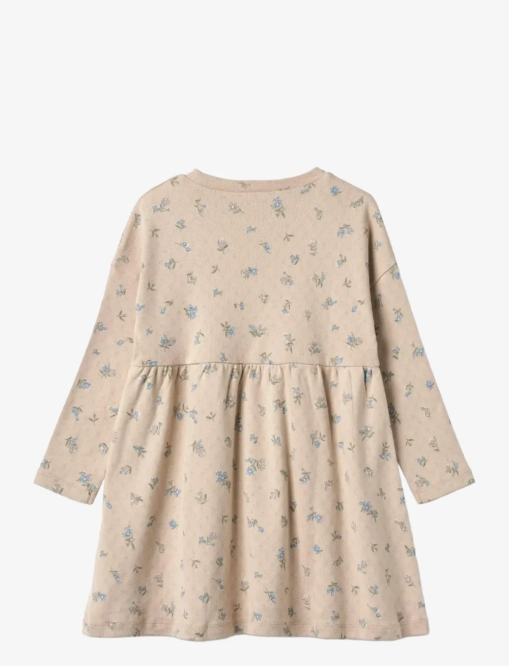 Wheat - jersey Dress L/S Emmy - langärmelige freizeitkleider - warm sand flowers - 1