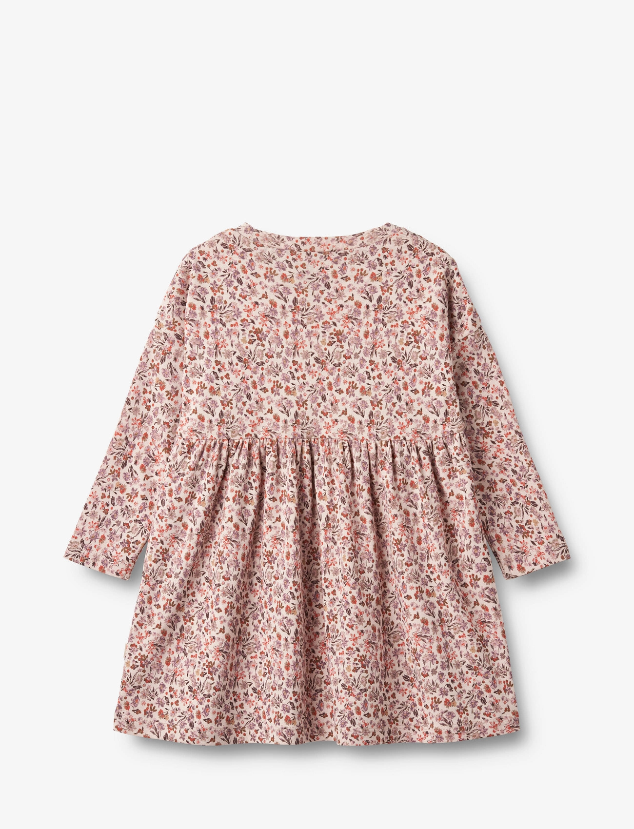 Wheat - Jersey Dress L/S Emmy - pale rose flowers - 1