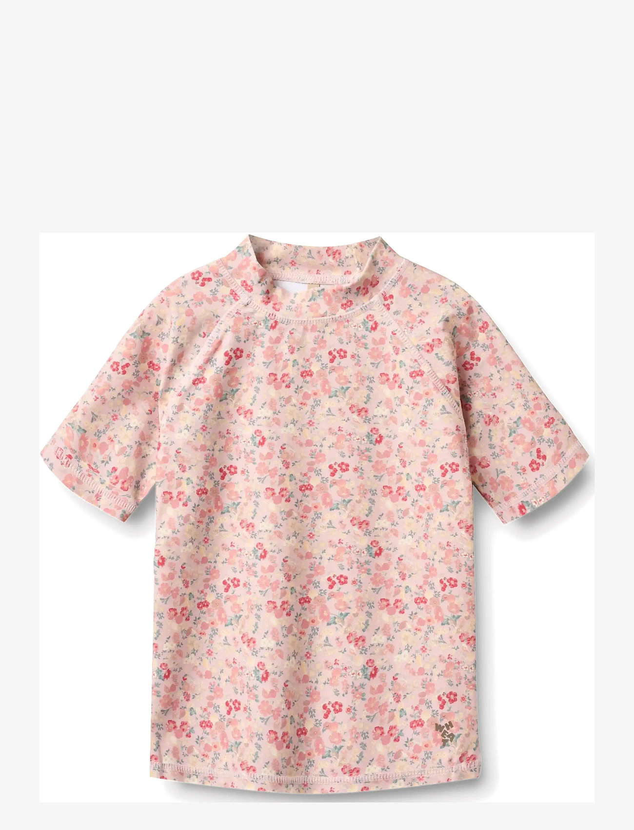 Wheat - Swim T-shirt S/S Jackie - badeoverdele - powder flowers and seashells - 0