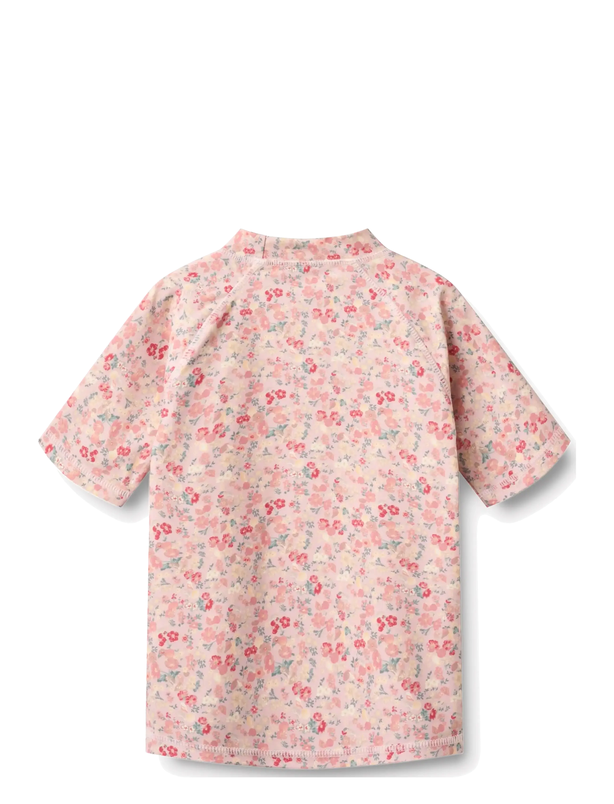 Wheat - Swim T-shirt S/S Jackie - ujumisriiete ülaosad - powder flowers and seashells - 1