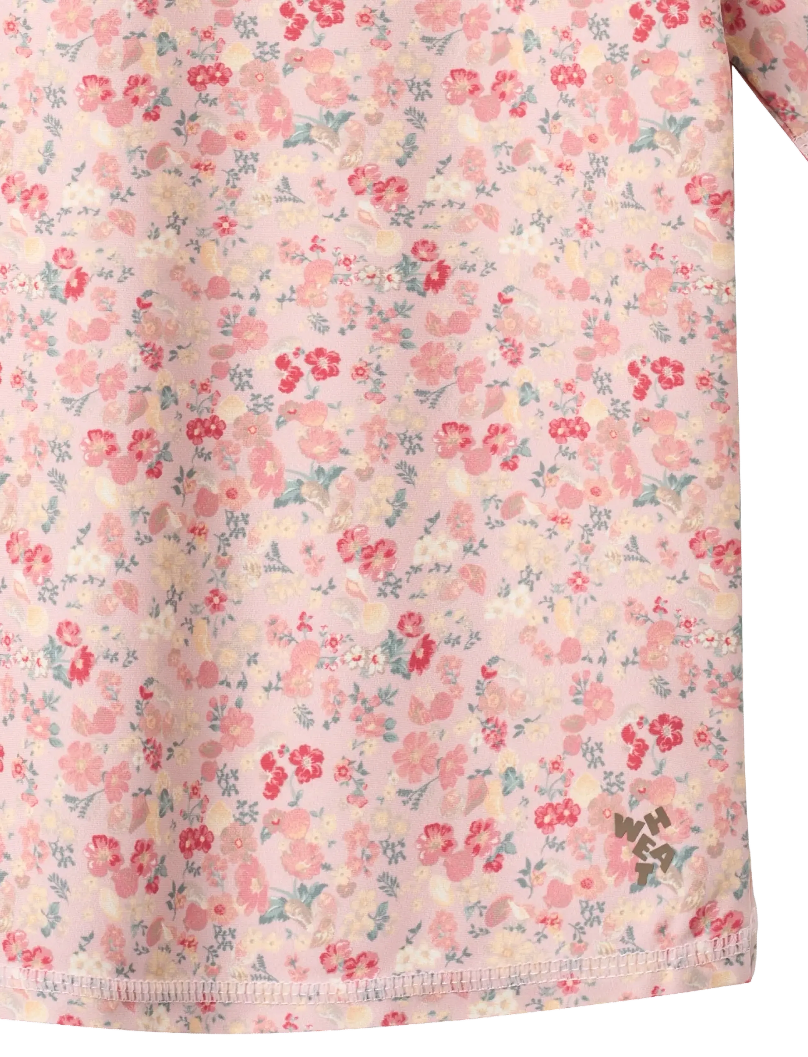 Wheat - Swim T-shirt S/S Jackie - ujumisriiete ülaosad - powder flowers and seashells - 2