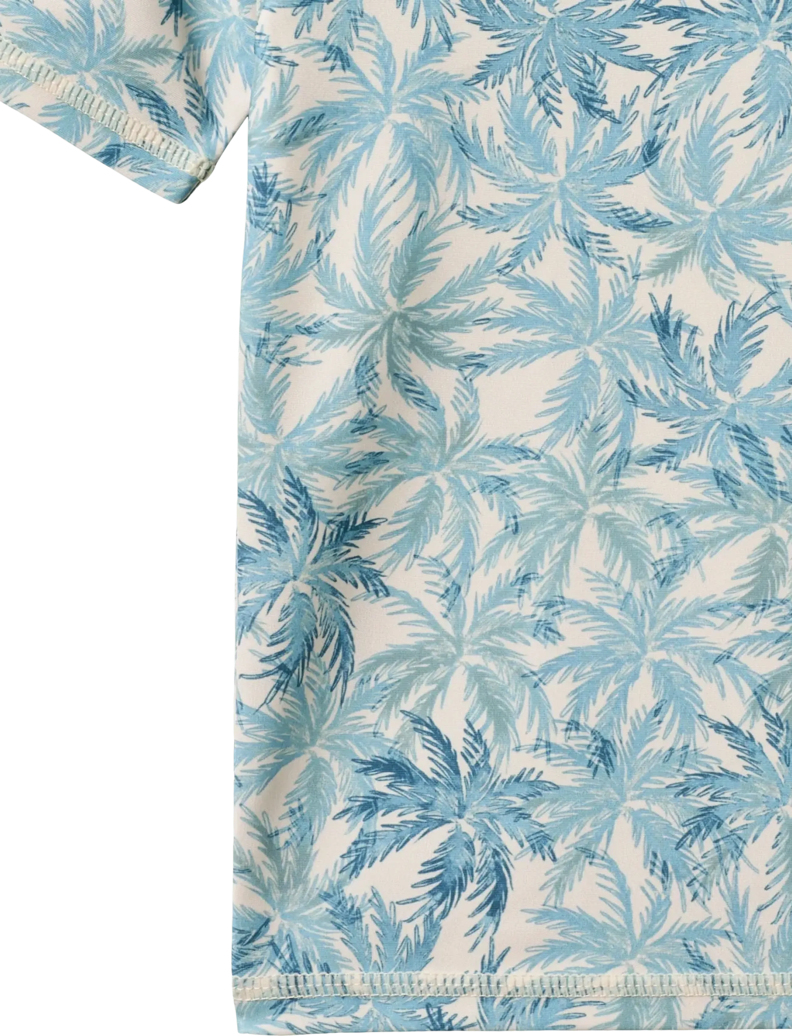Wheat - Swim T-shirt S/S Jackie - badeoverdele - blue palm - 3