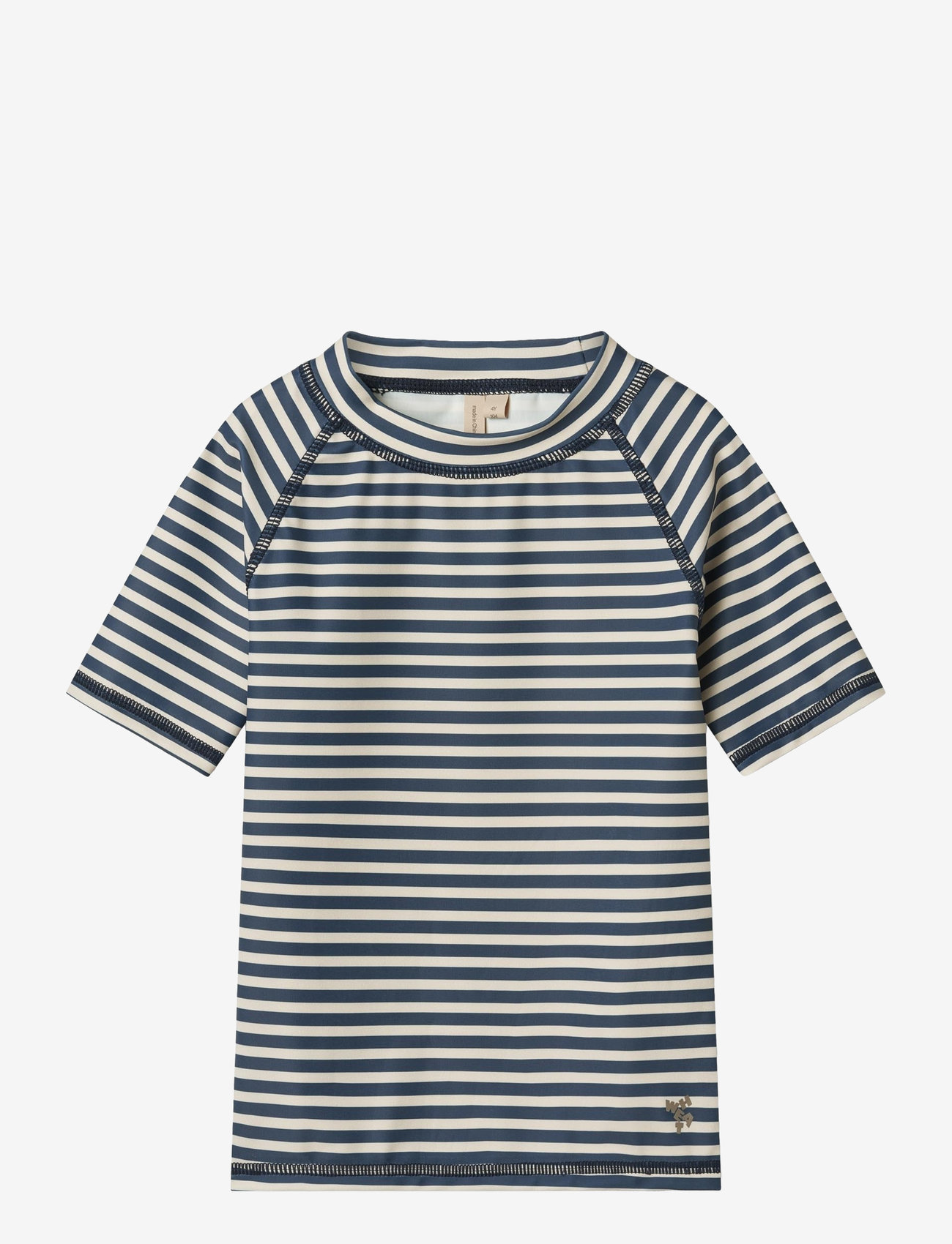 Wheat - Swim T-shirt S/S Jackie - swim tops - blue stripe - 1