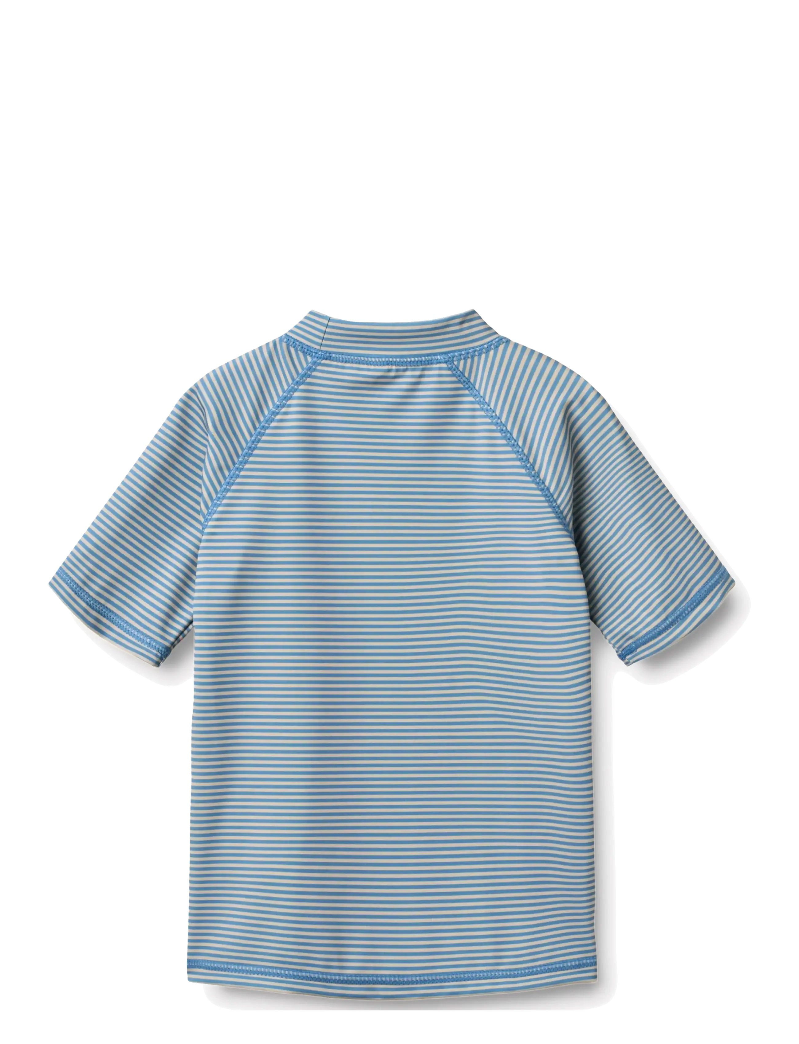 Wheat - Swim T-shirt S/S Jackie - badeoverdele - blue swim stripe - 1