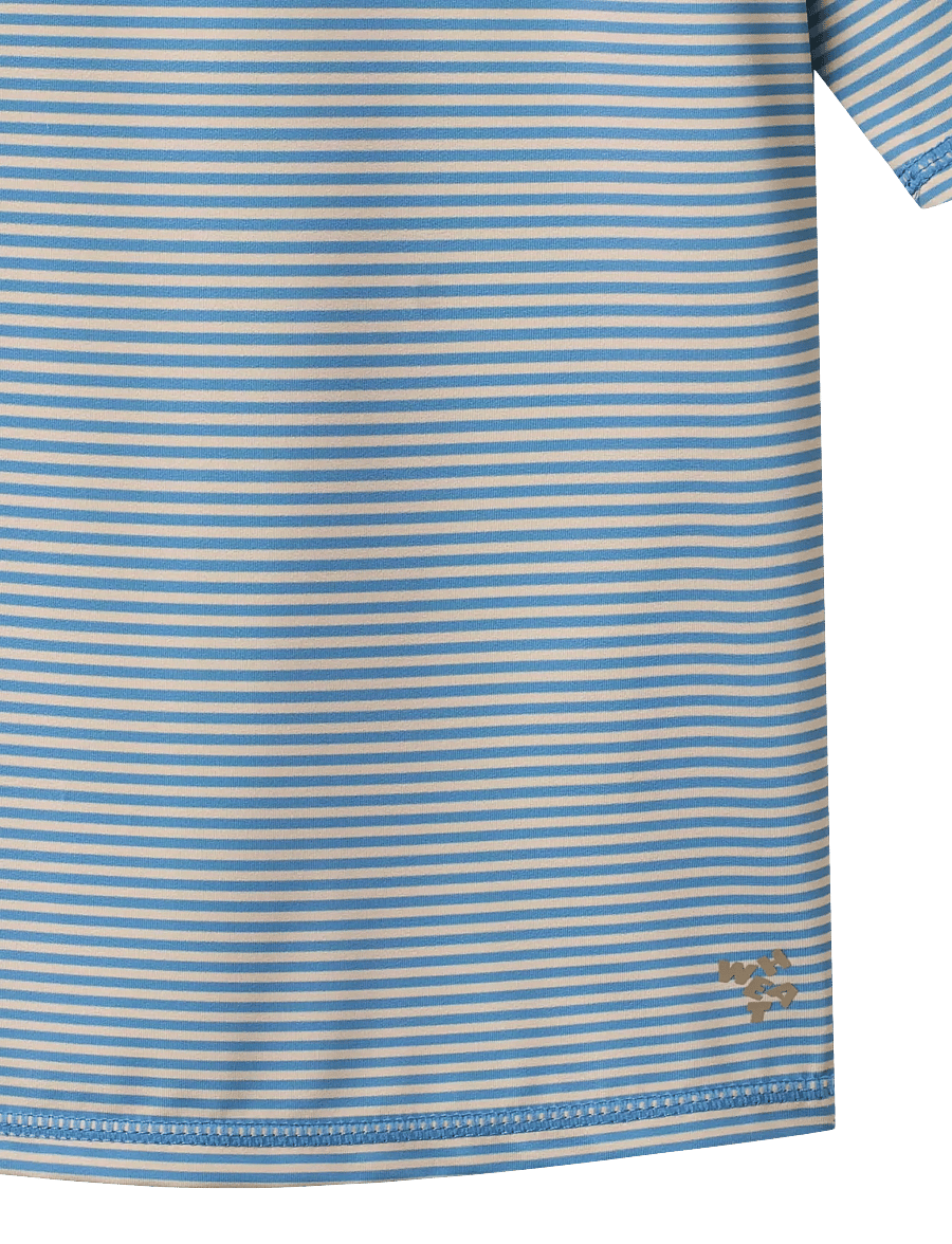 Wheat - Swim T-shirt S/S Jackie - ujumisriiete ülaosad - blue swim stripe - 2