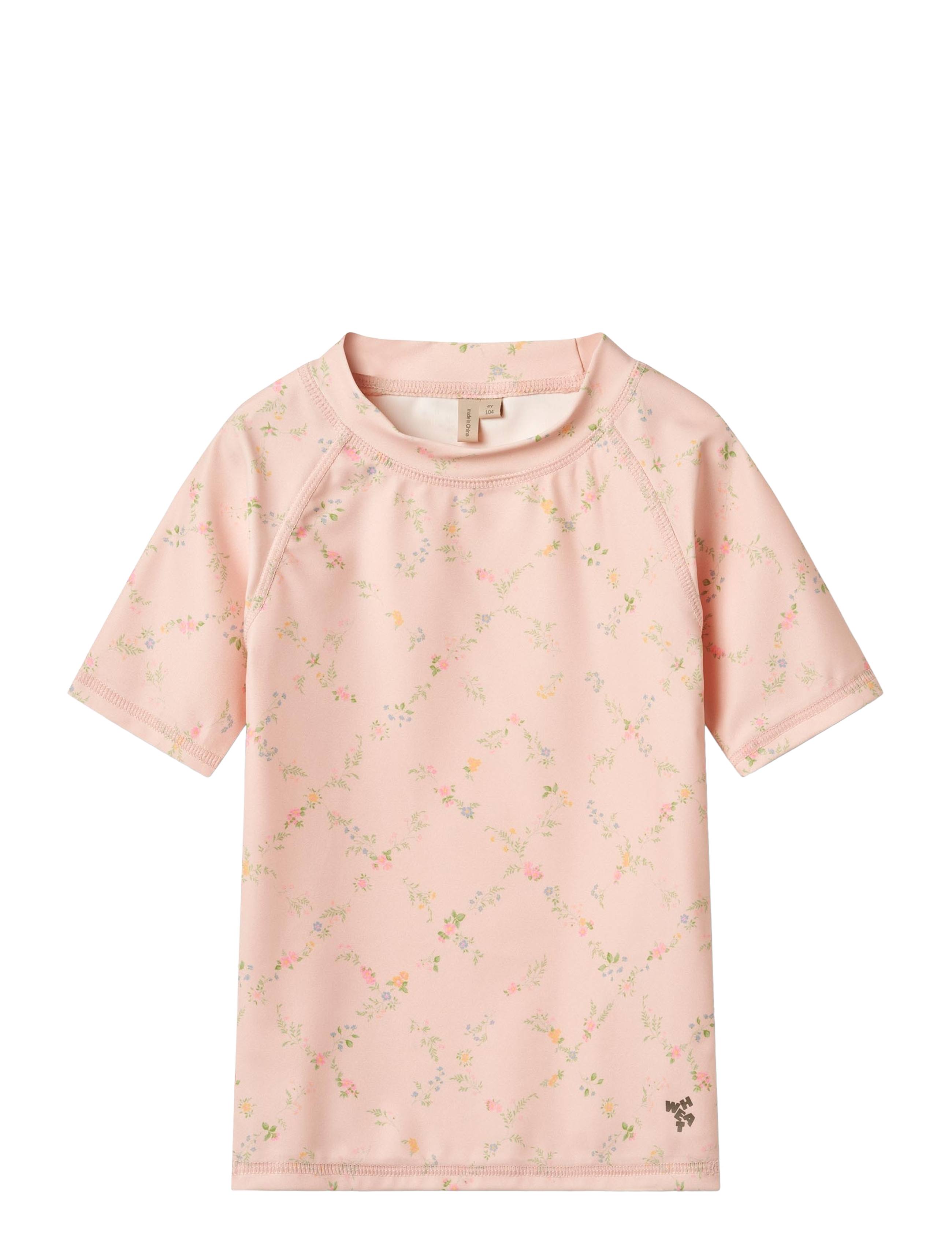 Wheat Swim T-Shirt S/S Jackie, 98, Pink, Badetøj > Swim Overdele, Børn
