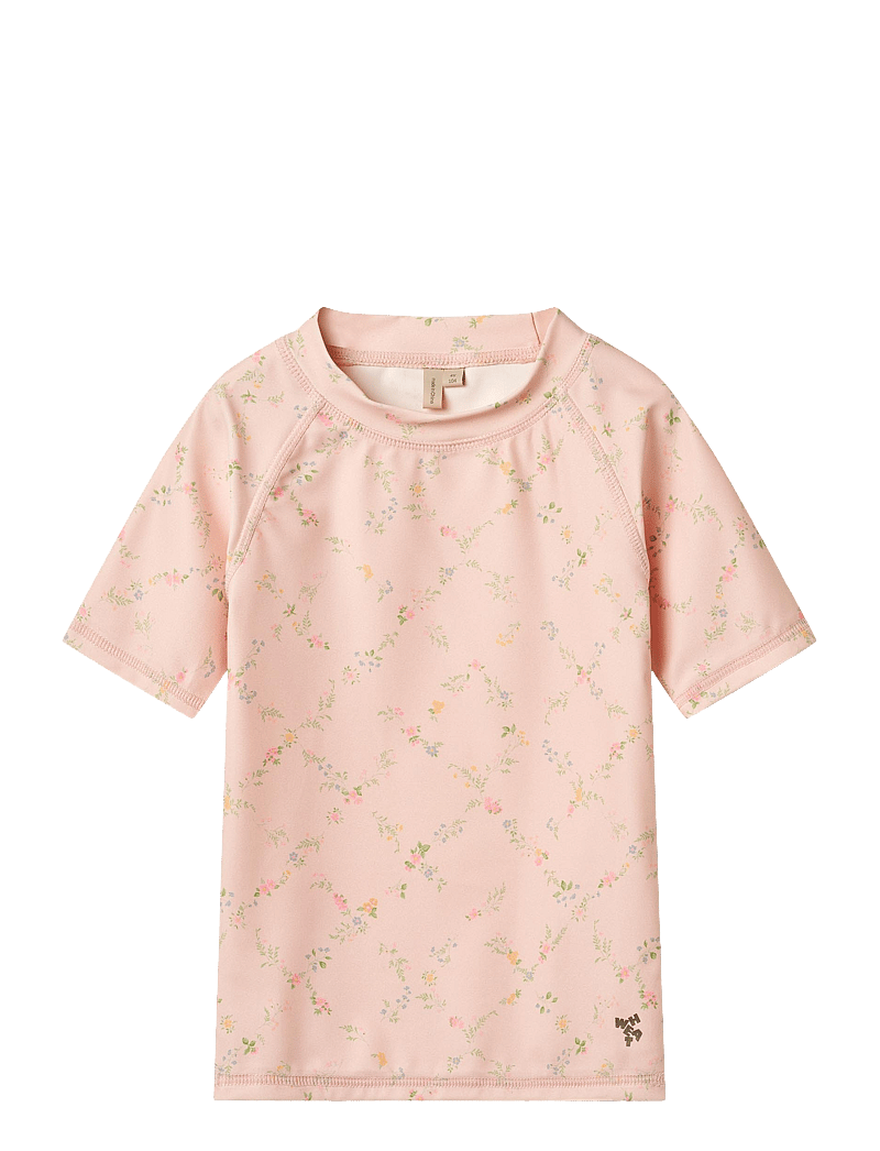 Wheat - Swim T-shirt S/S Jackie - bovenstukjes bikini - powder checked flowers - 0