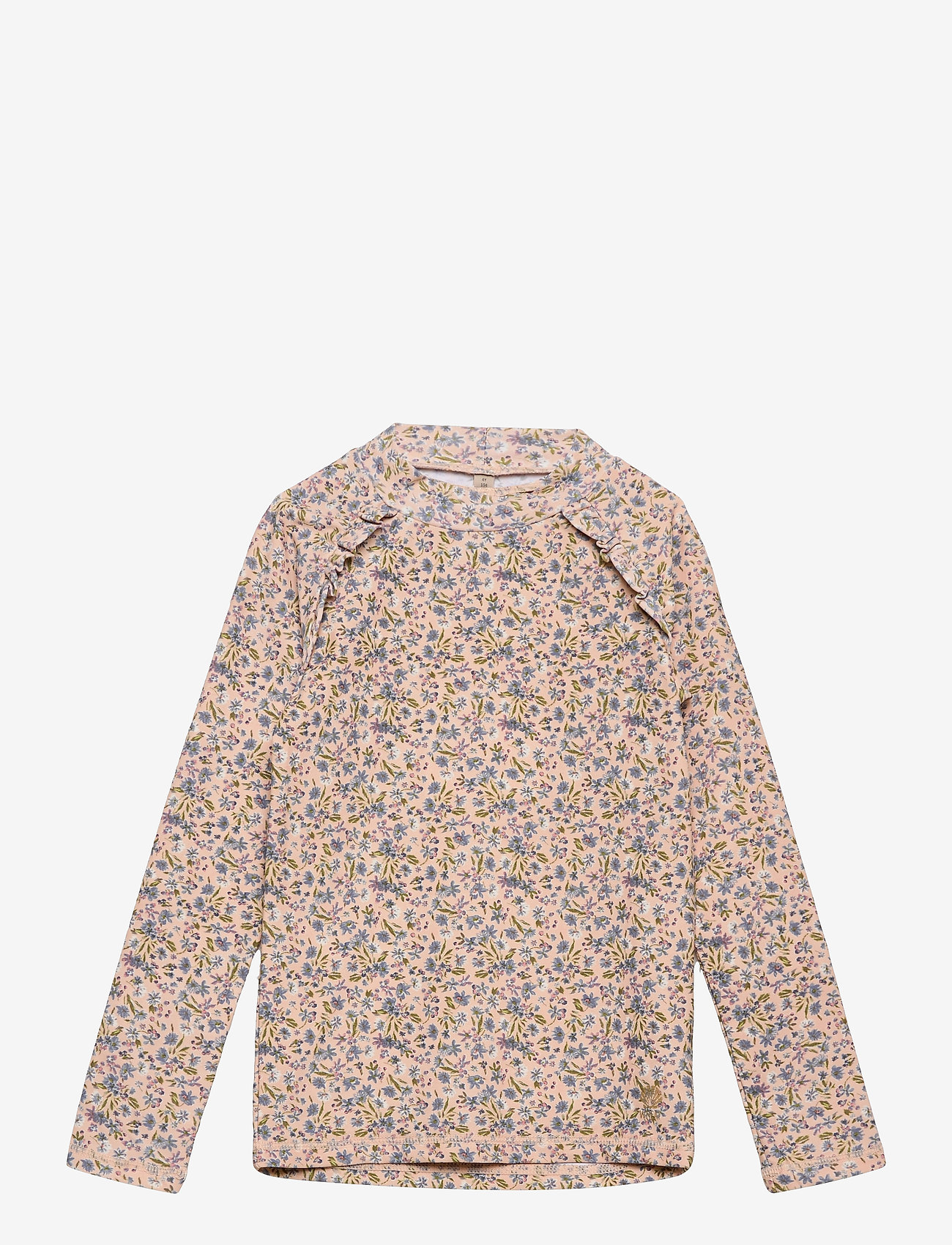 Wheat - Swim T-Shirt Alma - blue flowers - 0