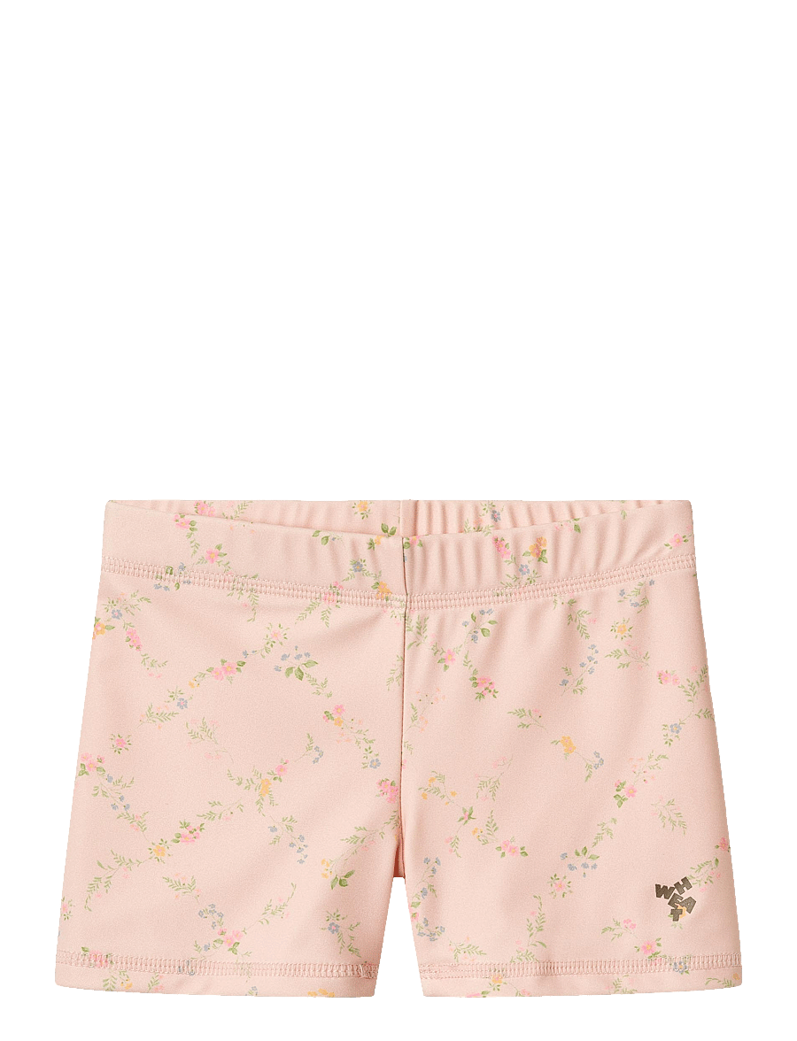 Wheat - Swim Shorts Niki - uv-tøj - powder checked flowers - 0