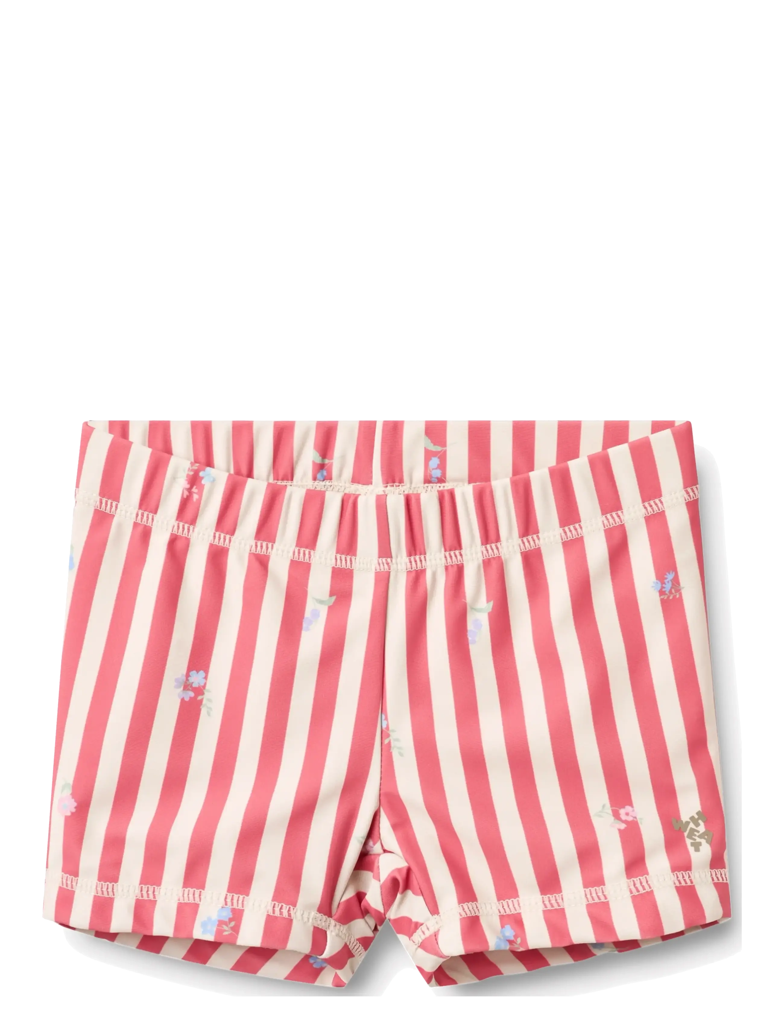 Wheat Swim Shorts Niki, Børn, Stribede Badeshorts, Pink, Str: 128