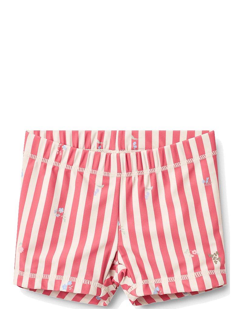 Wheat - Swim Shorts Niki - swimshorts - red stripe flowers - 0