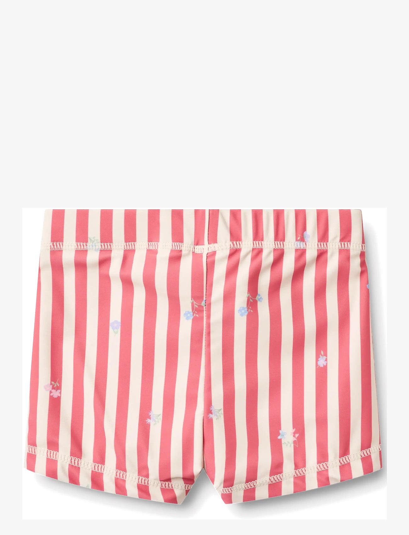 Wheat - Swim Shorts Niki - swimshorts - red stripe flowers - 1