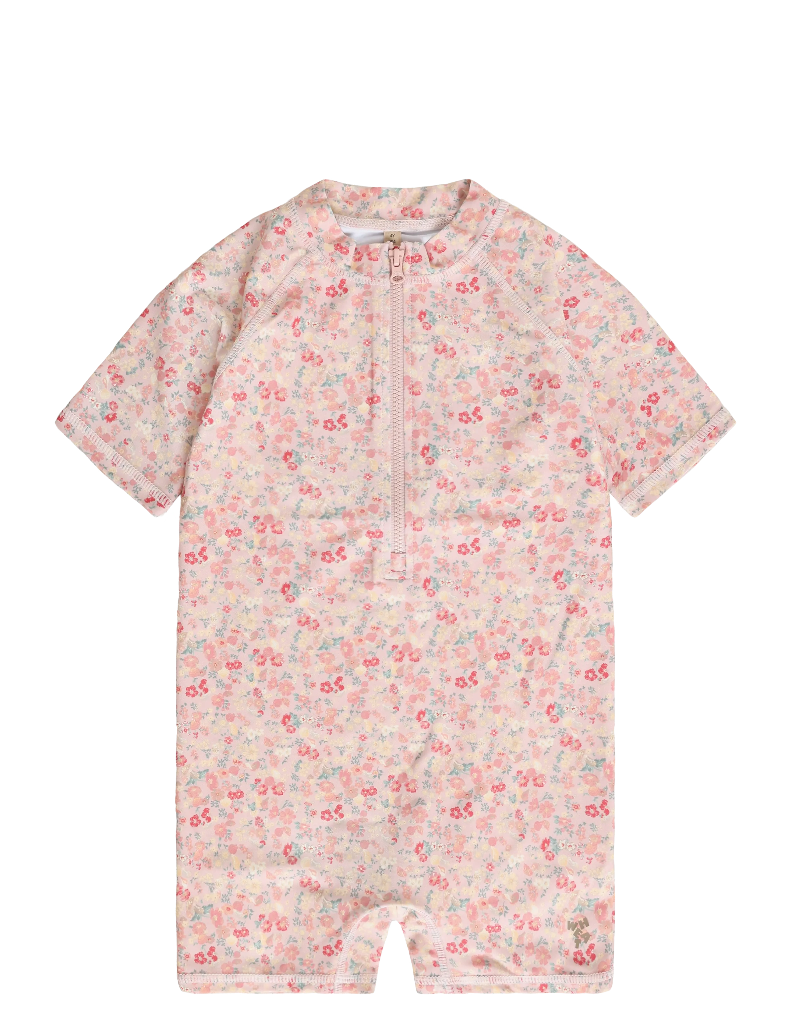 Wheat Swimsuit S/S Cas - Bademode - POWDER FLOWERS AND SEASHELLS / pink/rose