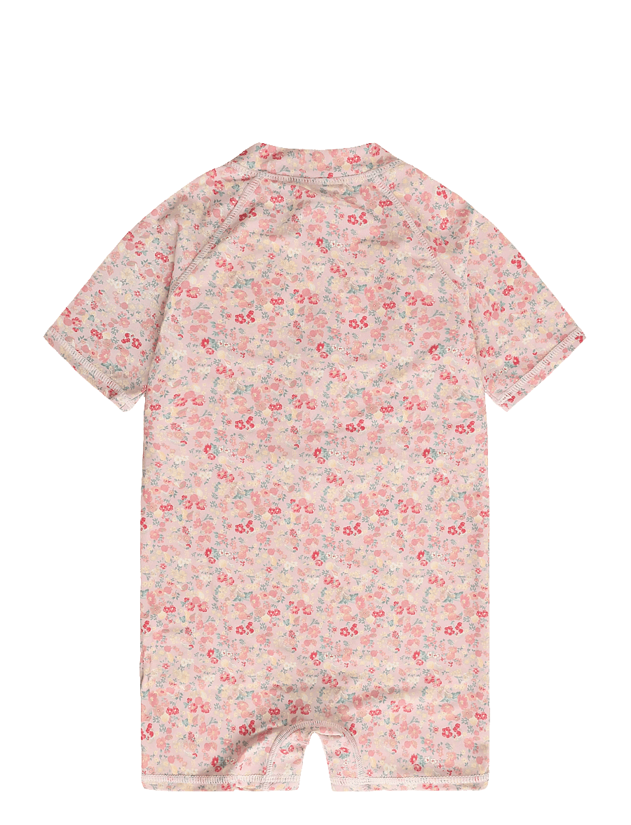 Wheat - Swimsuit S/S Cas - powder flowers and seashells - 1