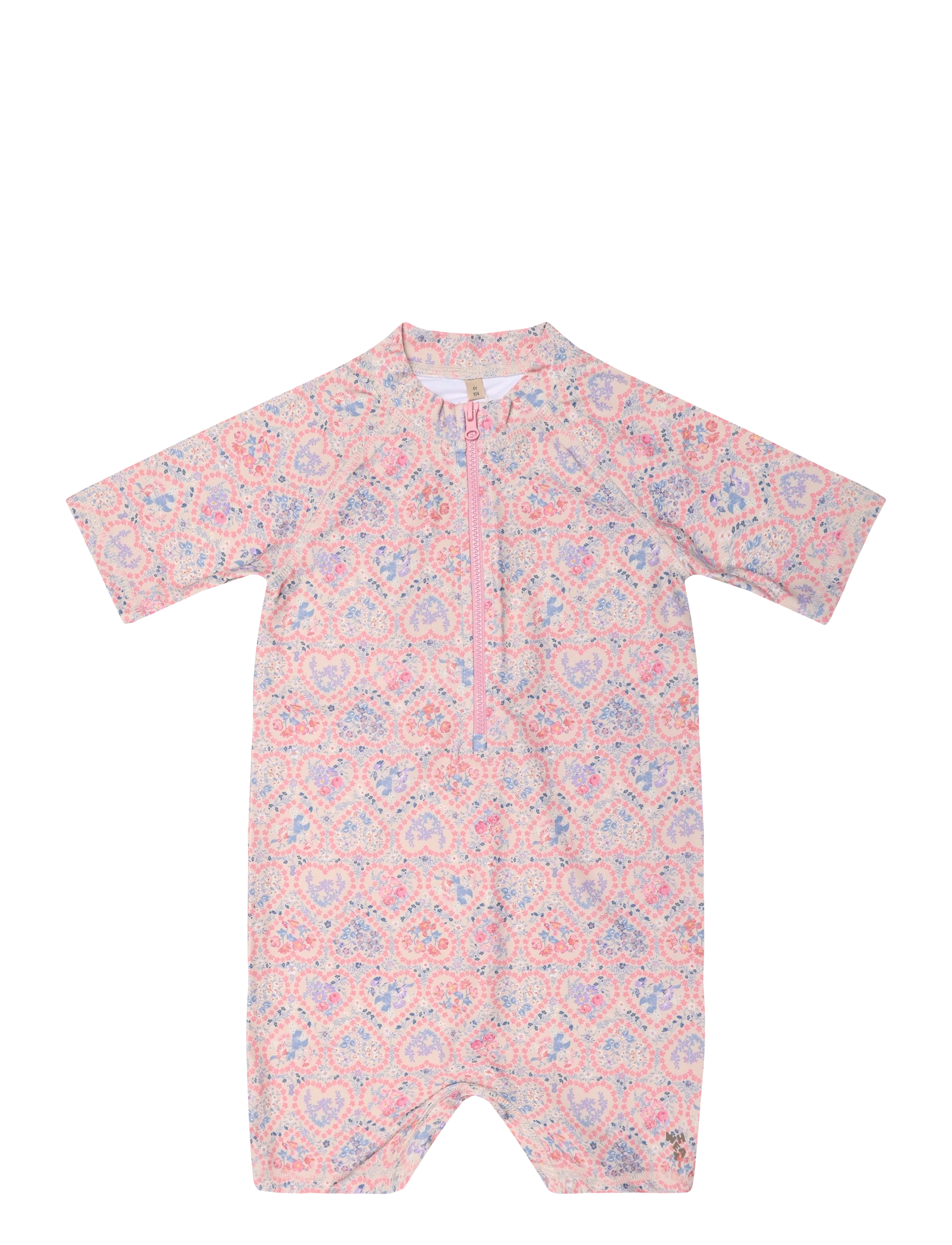 Wheat Swimsuit S/S Cas - Nach Größe einkaufen - PINK HEART FLOWERS / pink/rose